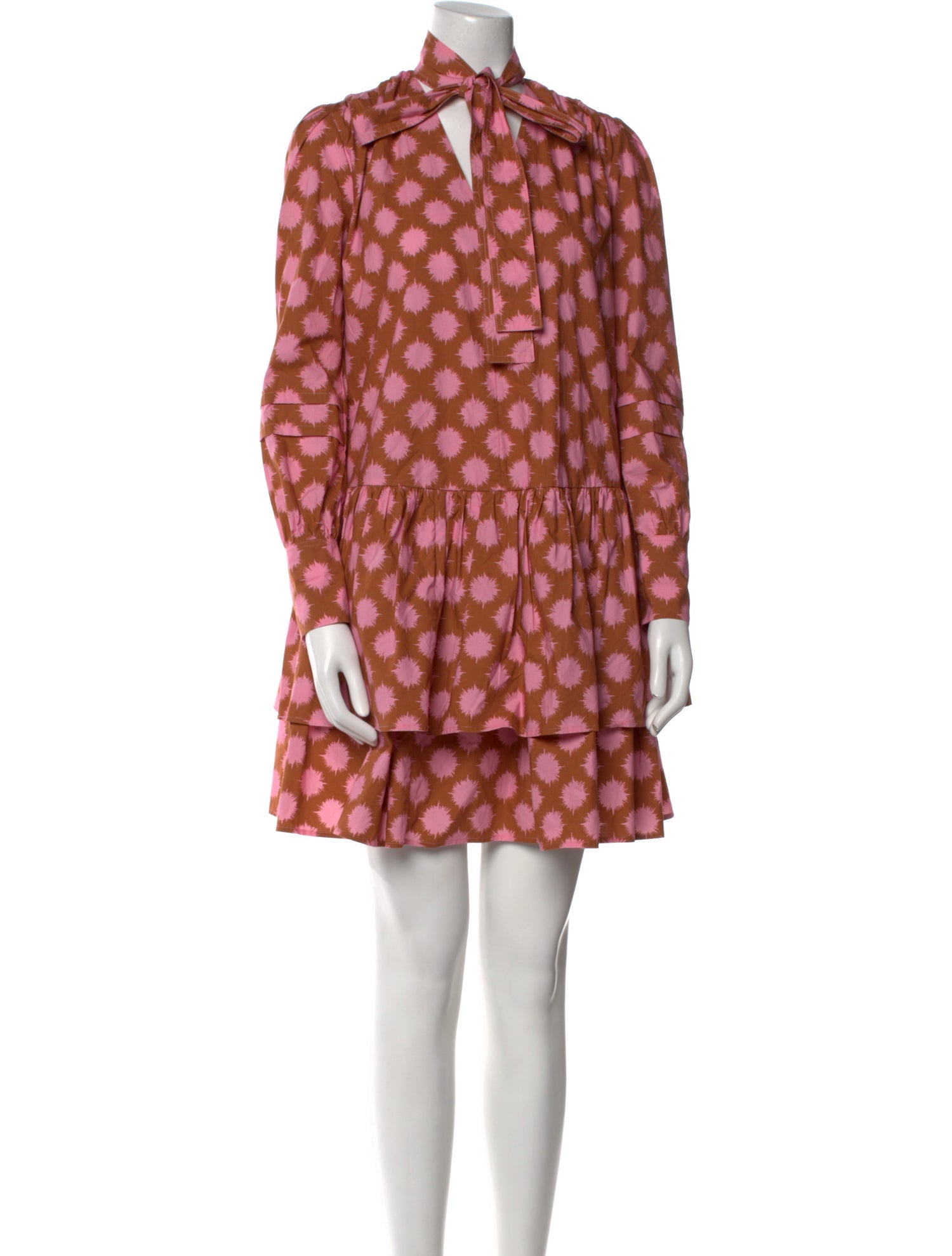 La DoubleJ Polka Dot Print Mini Dress