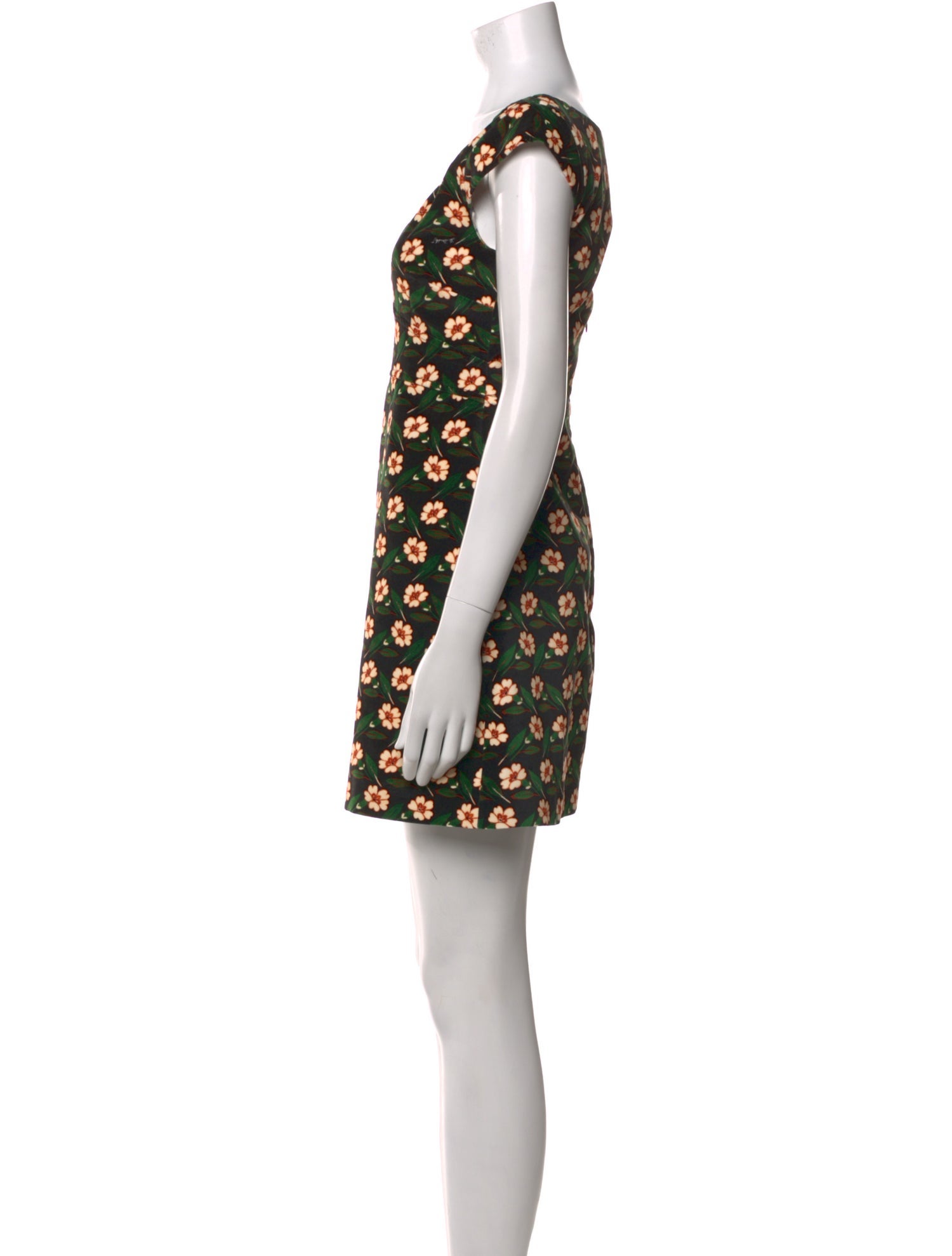 La DoubleJ Floral Print Mini Dress