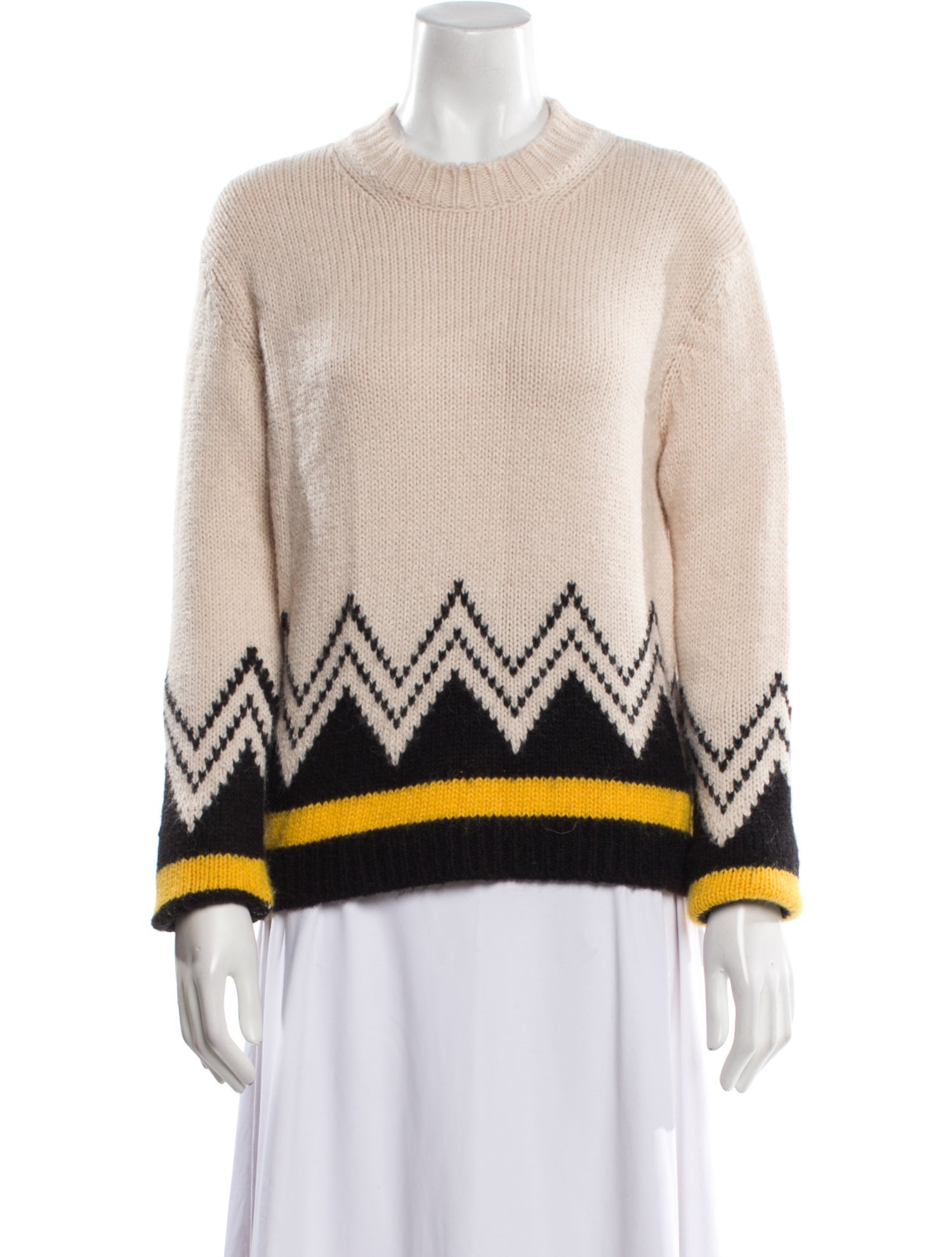 La DoubleJ Printed Crew Neck Sweater