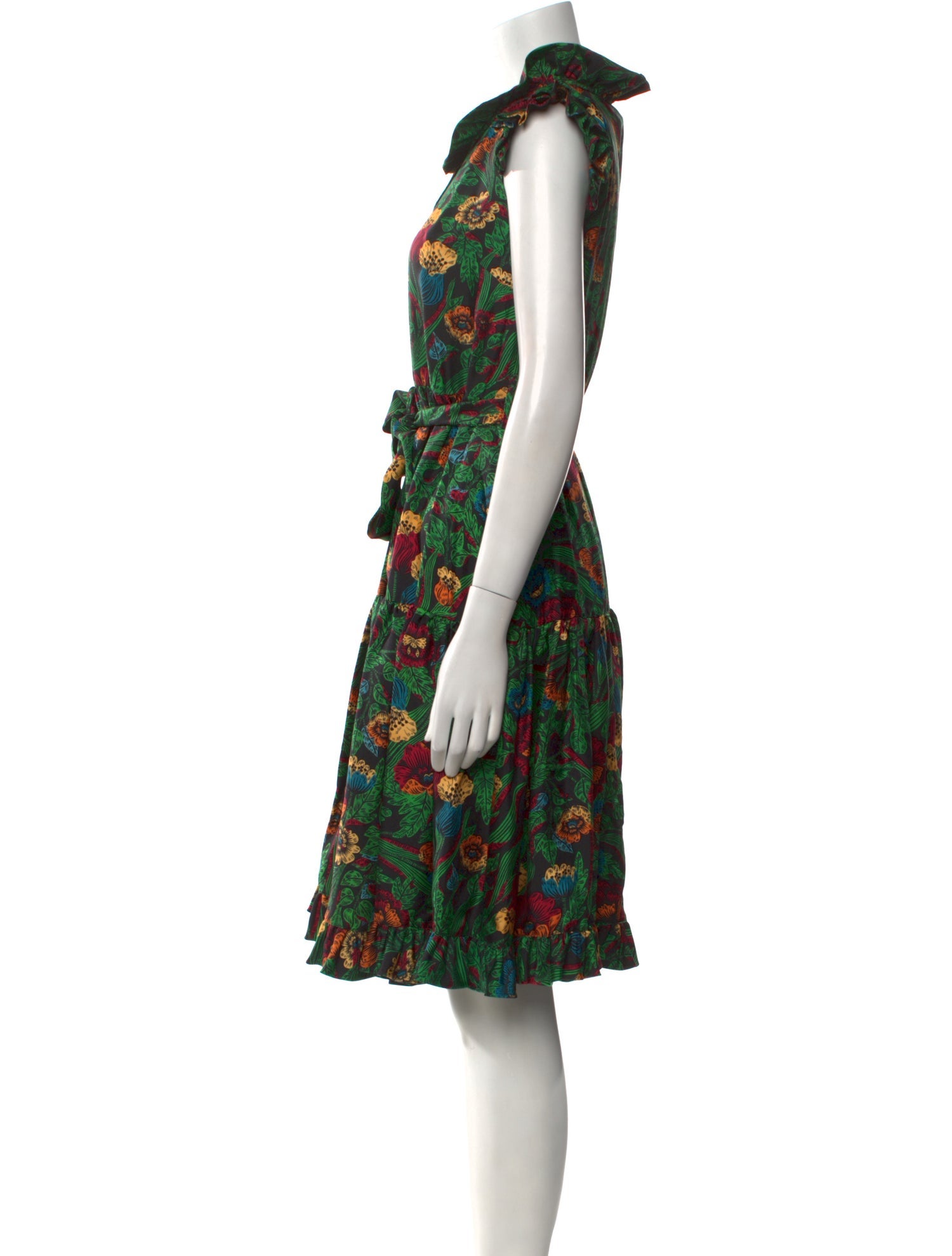 La DoubleJ Silk Knee-Length Dress