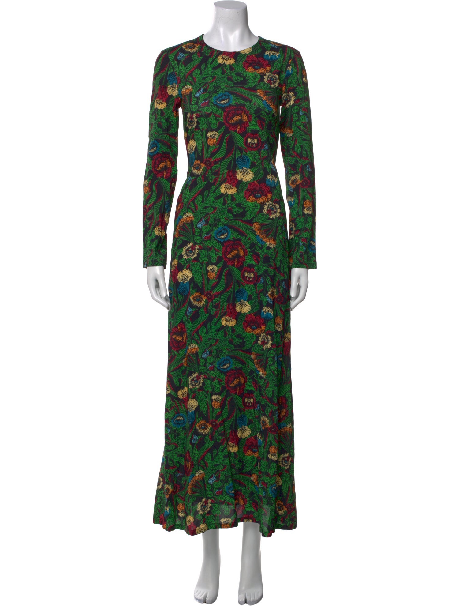 La DoubleJ Floral Print Midi Length Dress