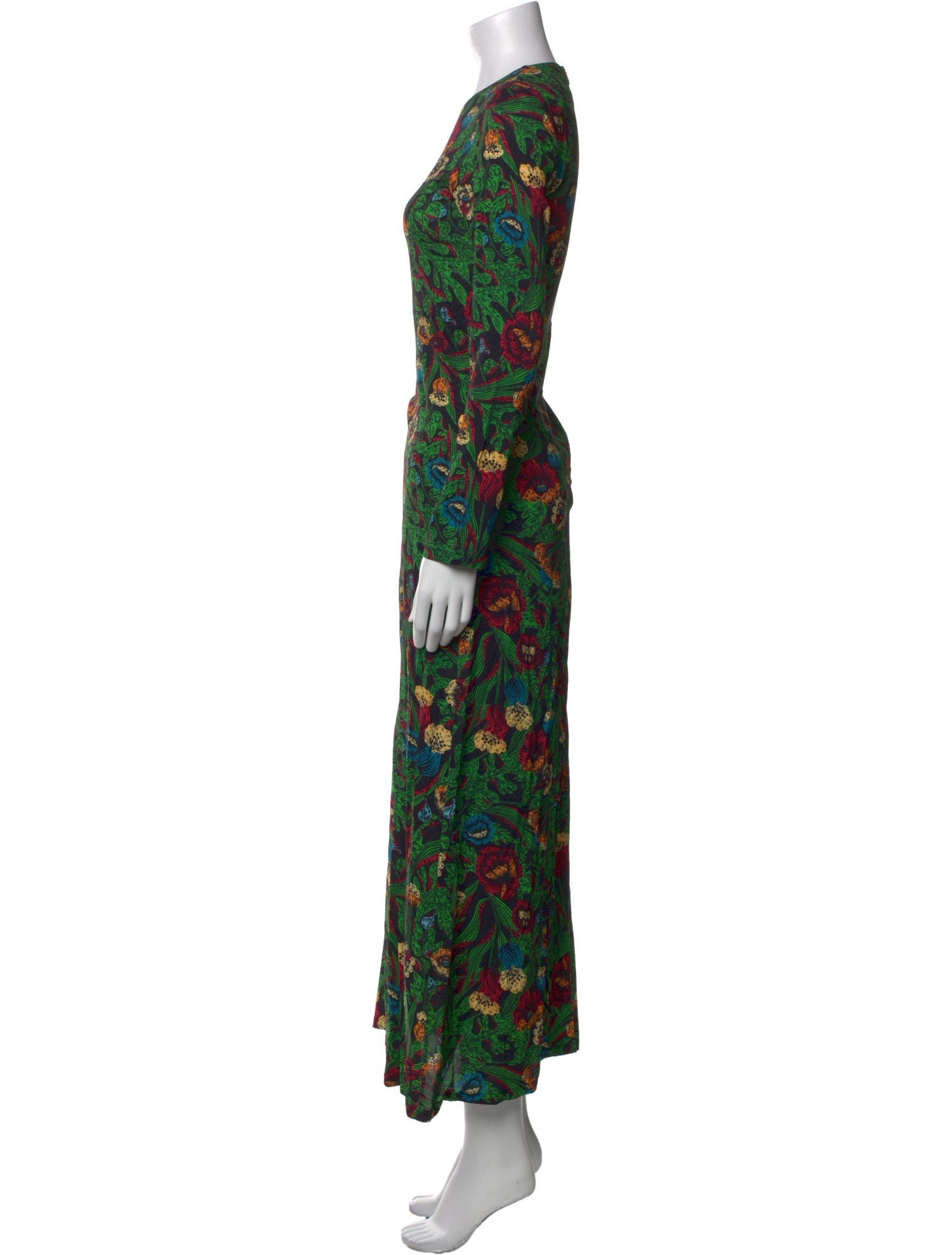 La DoubleJ Floral Print Midi Length Dress