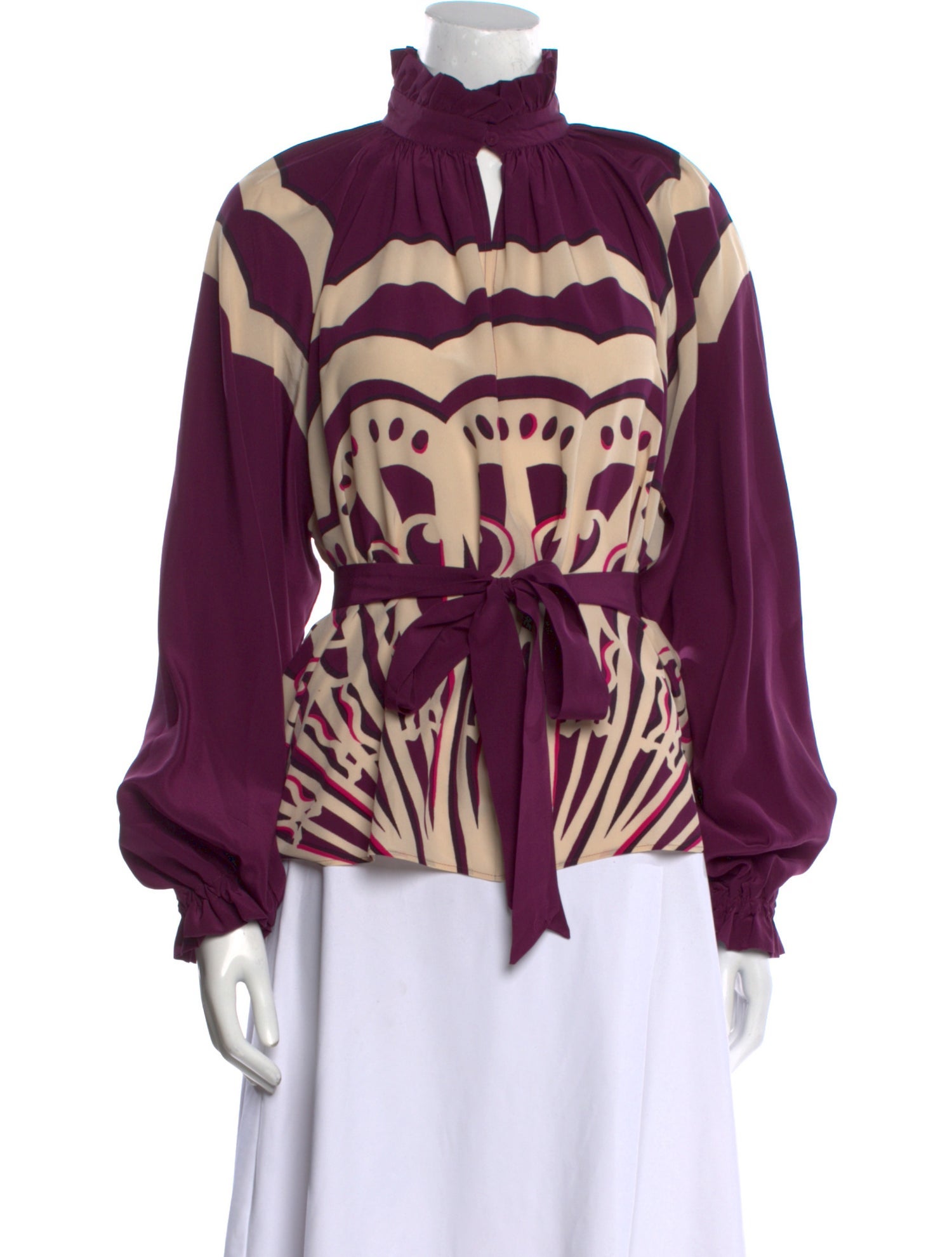 La DoubleJ Silk Printed Sweatshirt