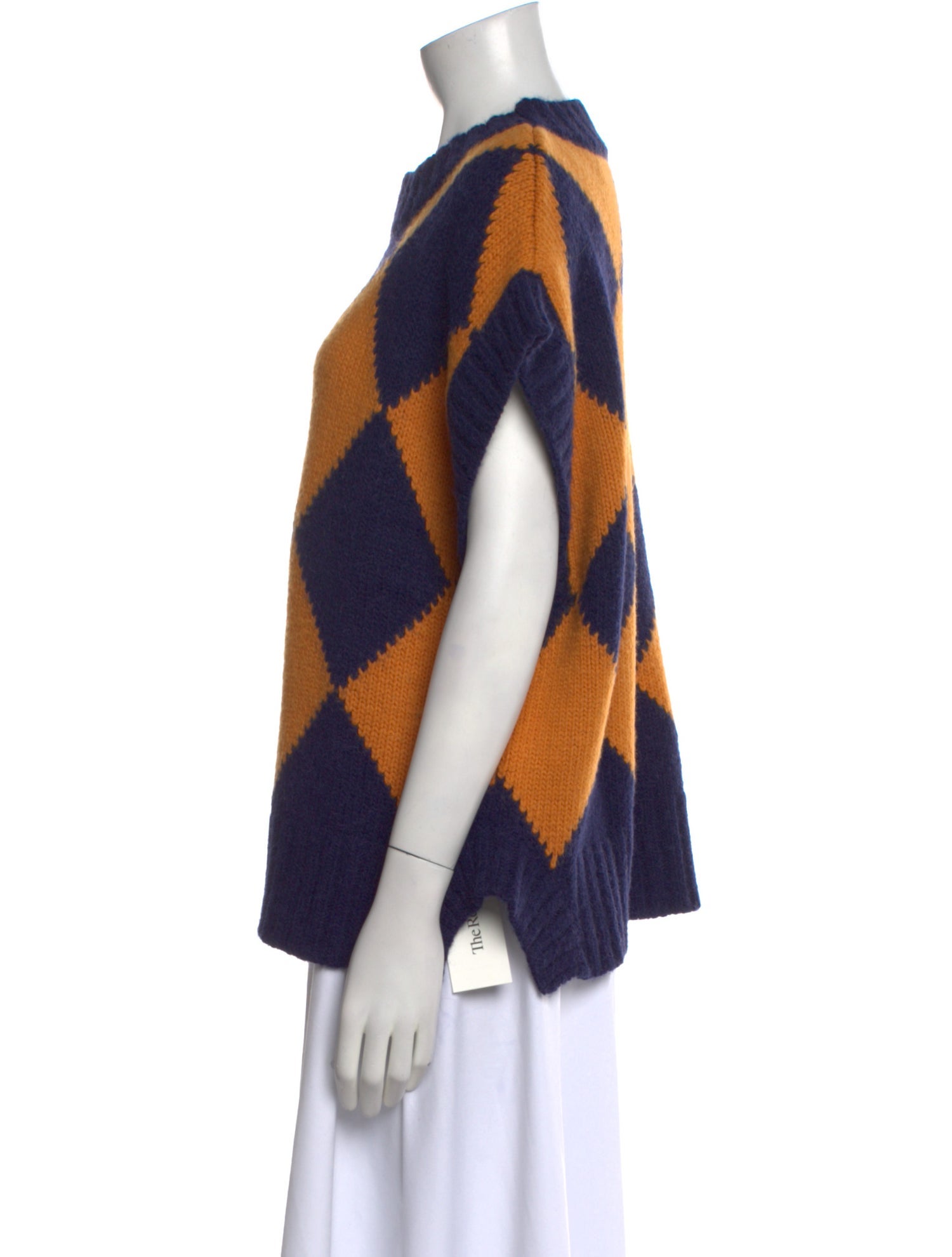 La DoubleJ Printed Mock Neck Sweater