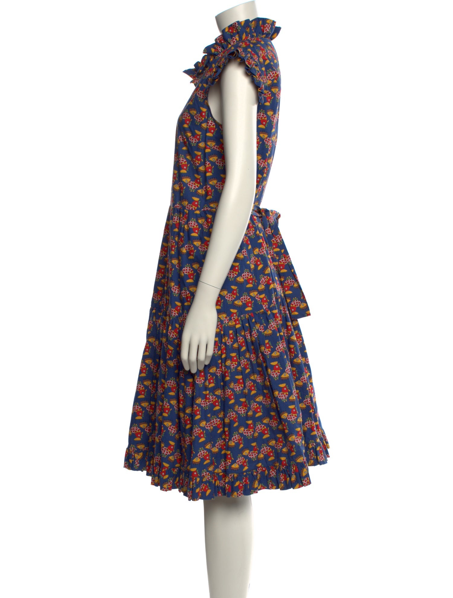 La DoubleJ Floral Print Midi Length Dress