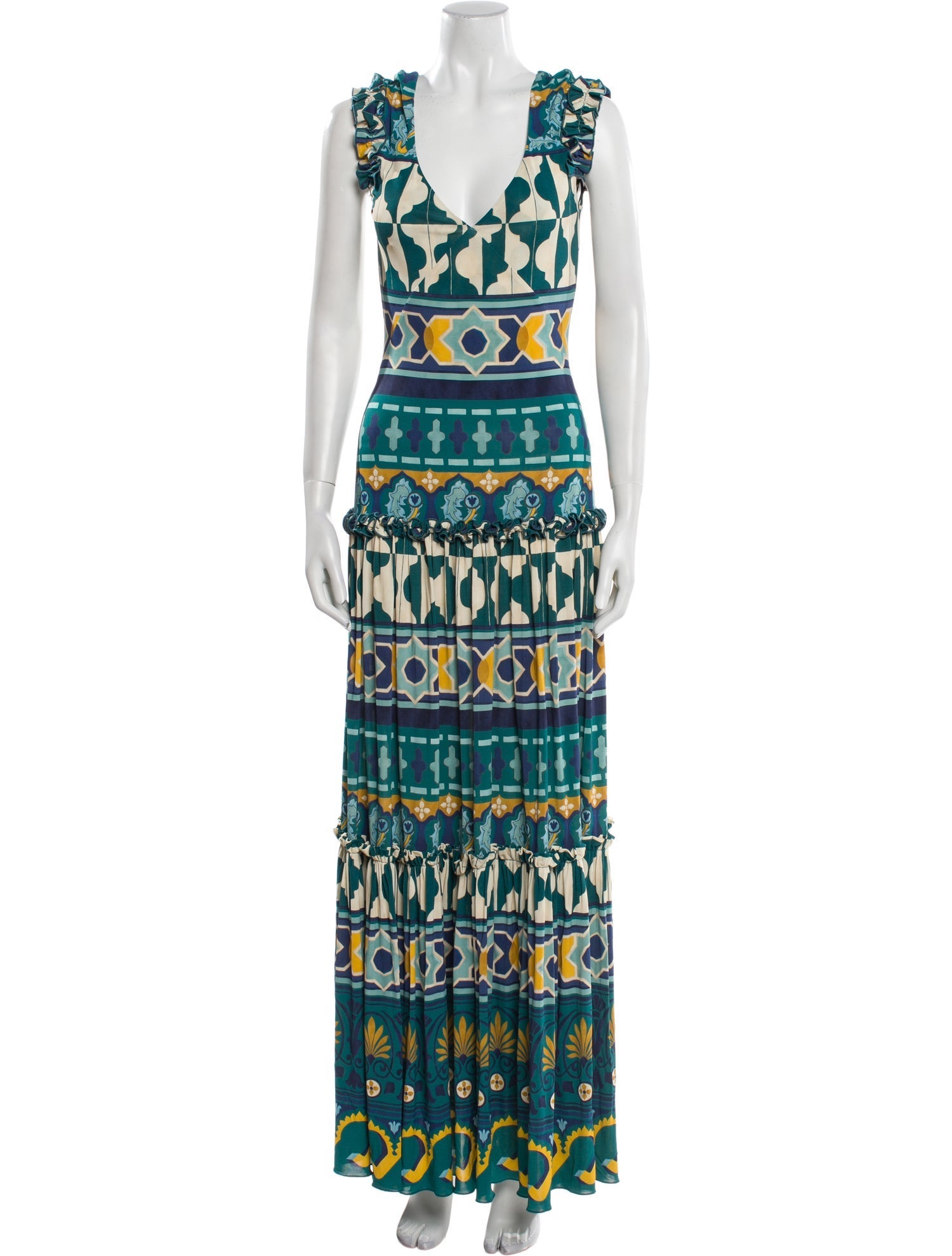 La DoubleJ Printed Long Dress w/ Tags