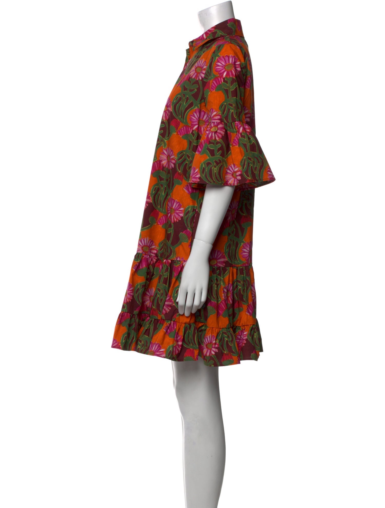 La DoubleJ Floral Print Mini Dress