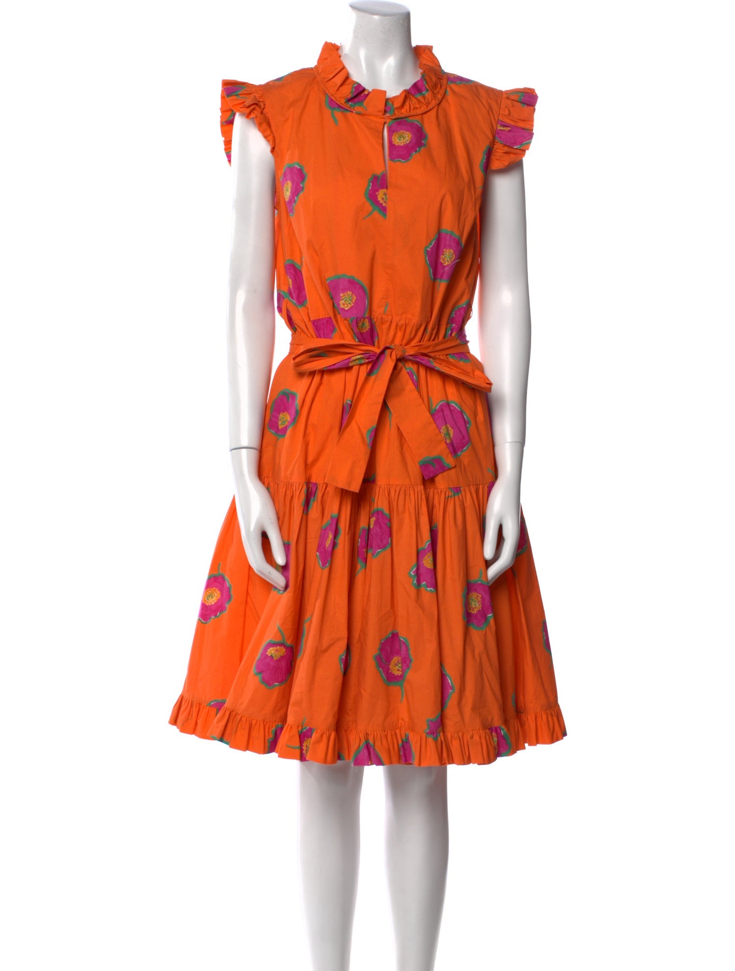 La DoubleJ Floral Print Midi Length Dress