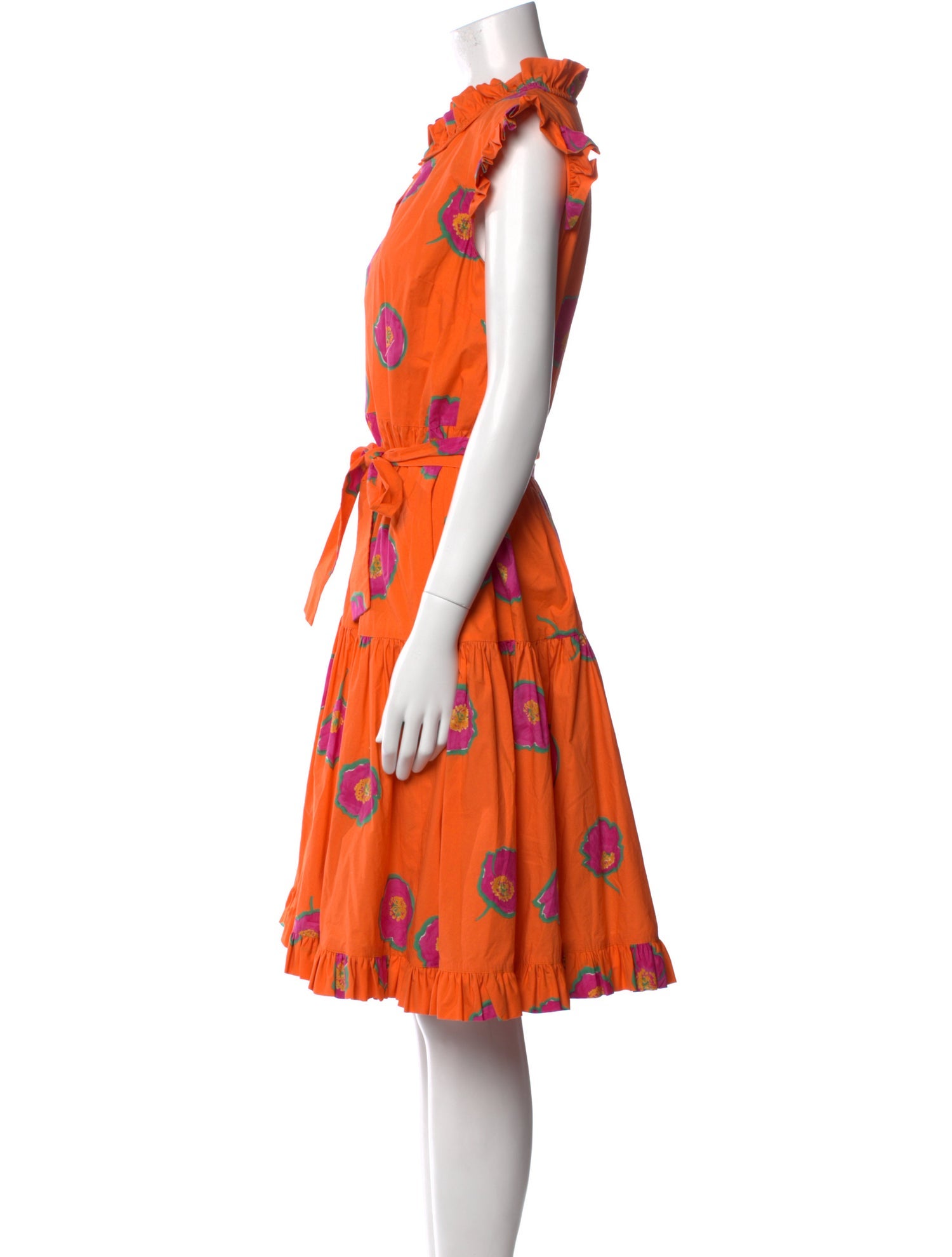 La DoubleJ Floral Print Midi Length Dress