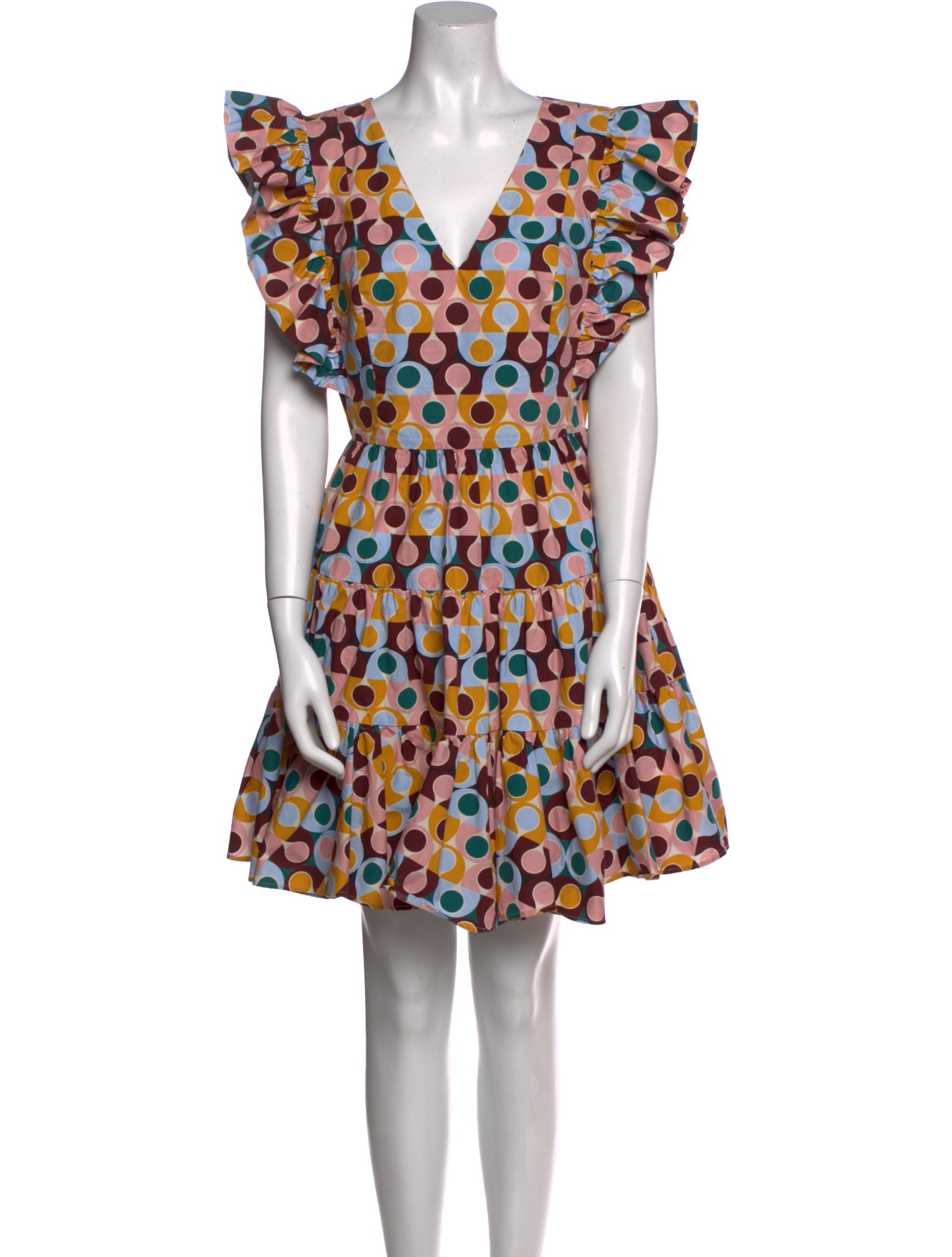 La DoubleJ Polka Dot Print Mini Dress