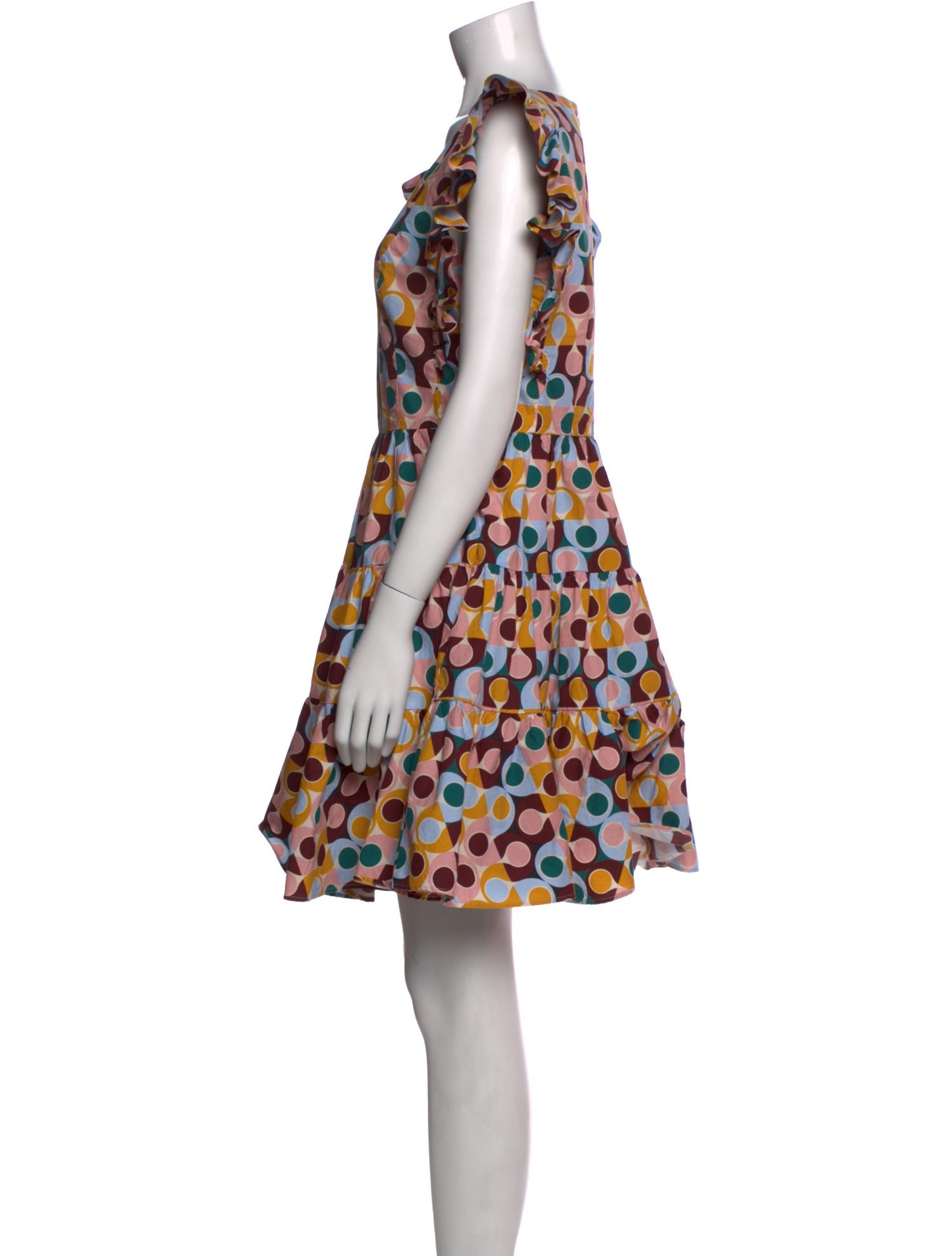 La DoubleJ Polka Dot Print Mini Dress