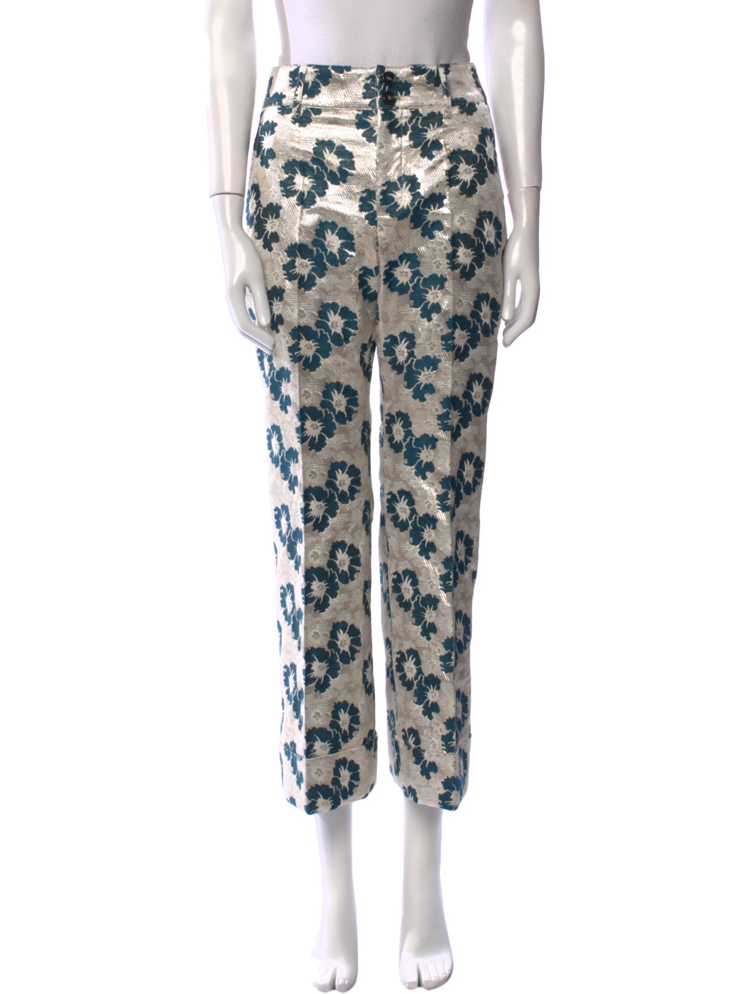 La DoubleJ Floral Print Wide Leg Pants