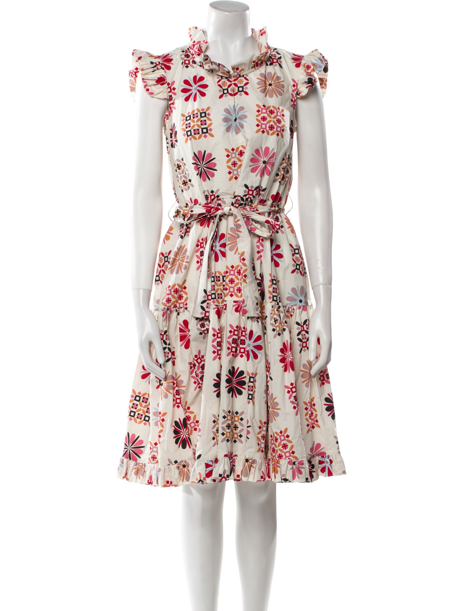 La DoubleJ Floral Print Knee-Length Dress