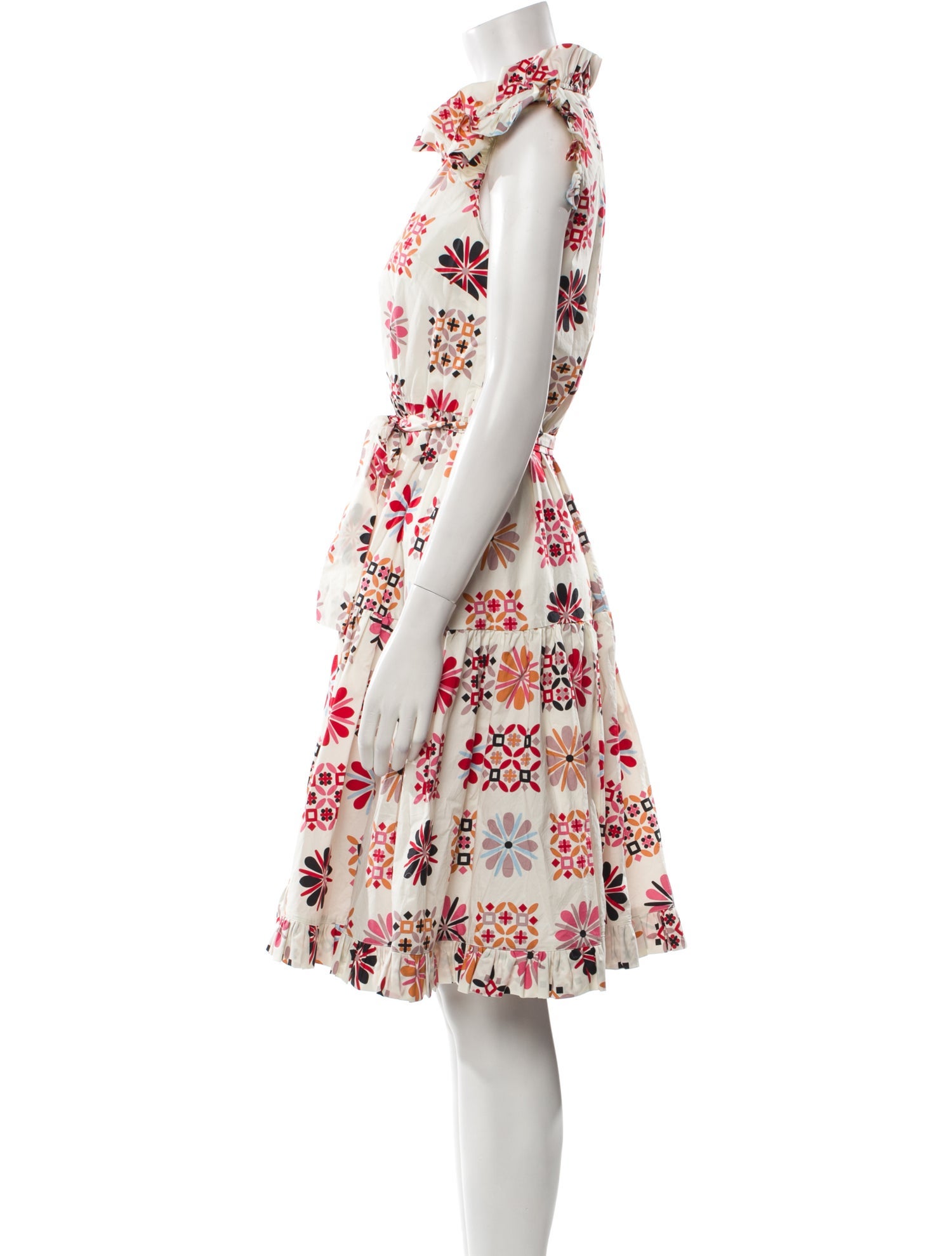 La DoubleJ Floral Print Knee-Length Dress