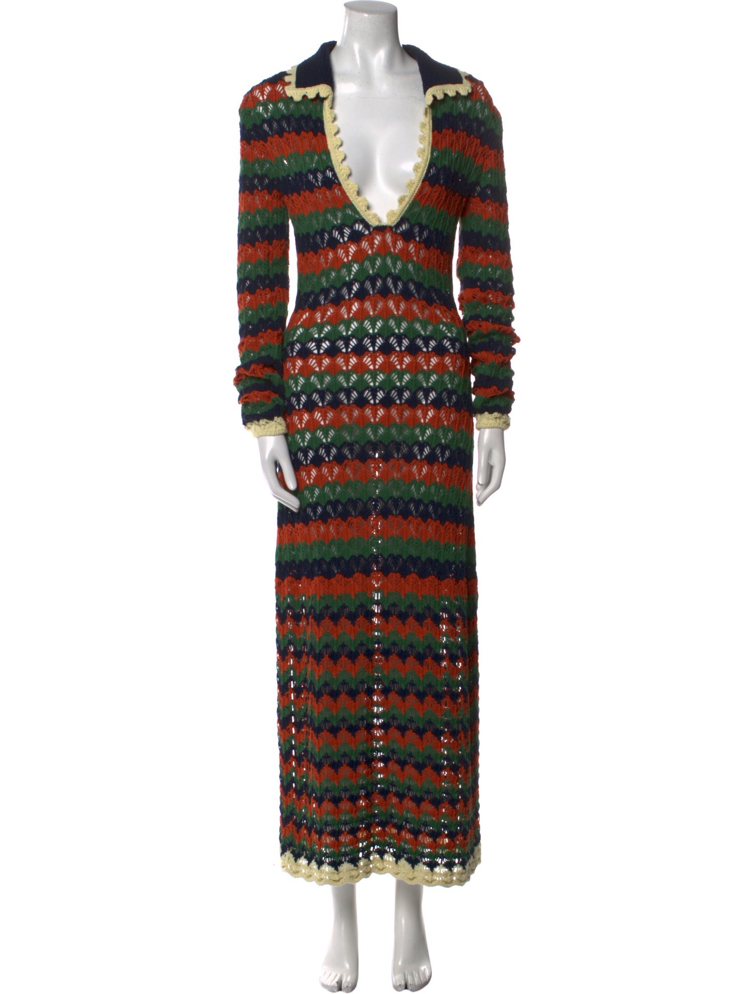 La DoubleJ Striped Long Dress