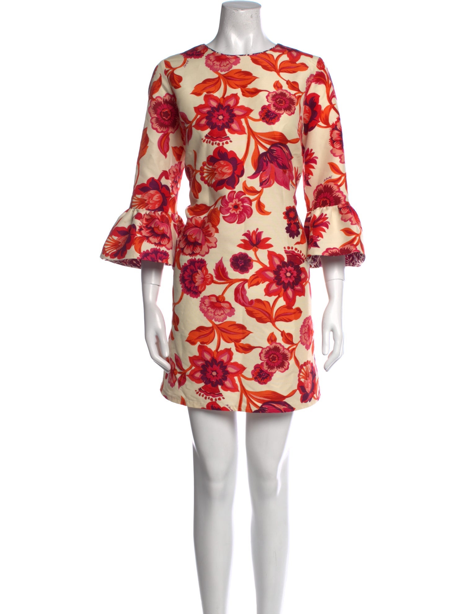 La DoubleJ Floral Print Mini Dress