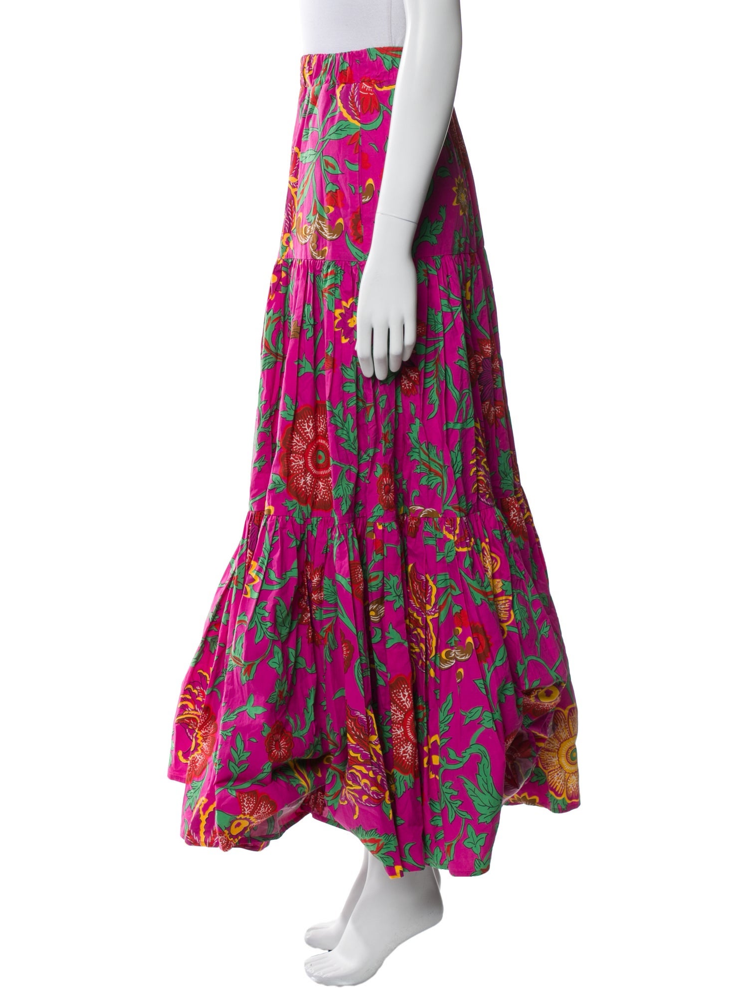 La DoubleJ Floral Print Midi Length Skirt w/ Tags