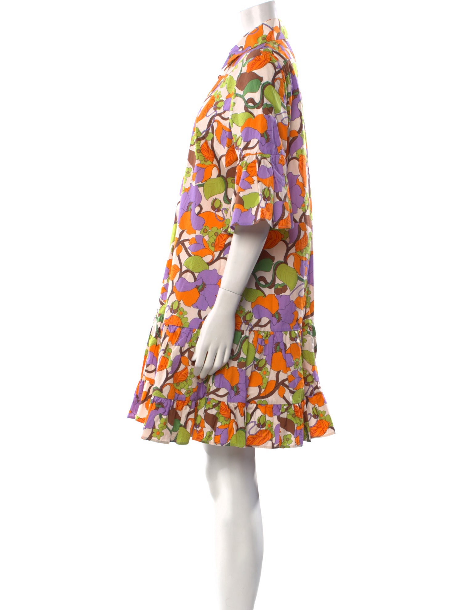 La DoubleJ Floral Print Knee-Length Dress