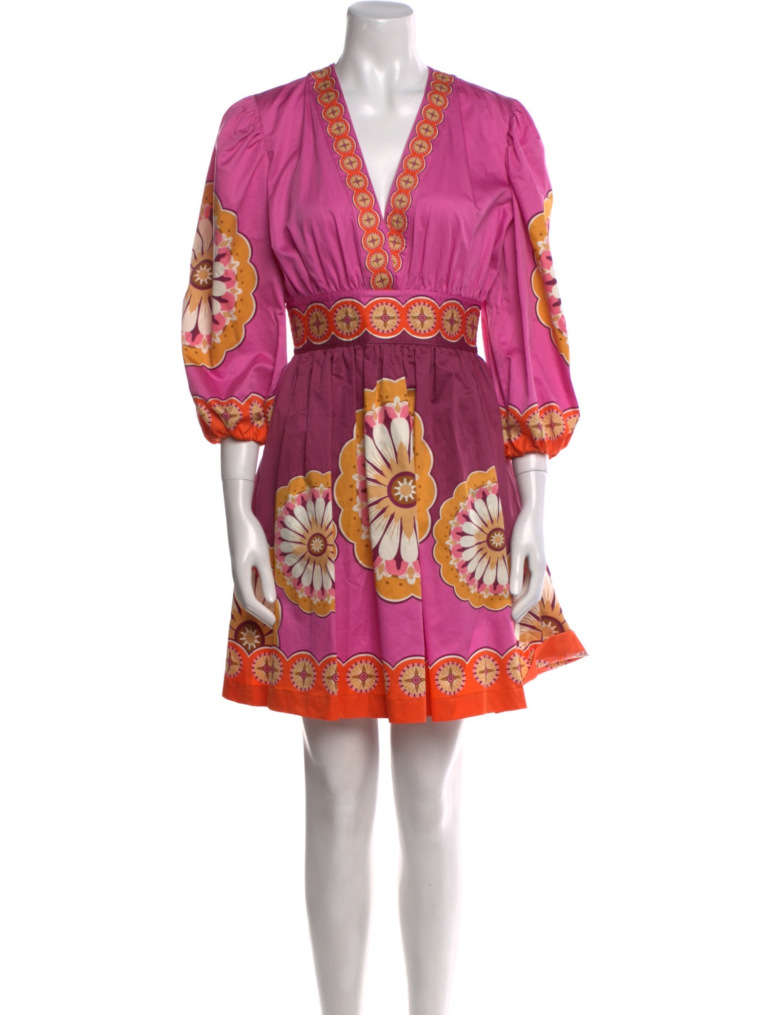 La DoubleJ Floral Print Mini Dress