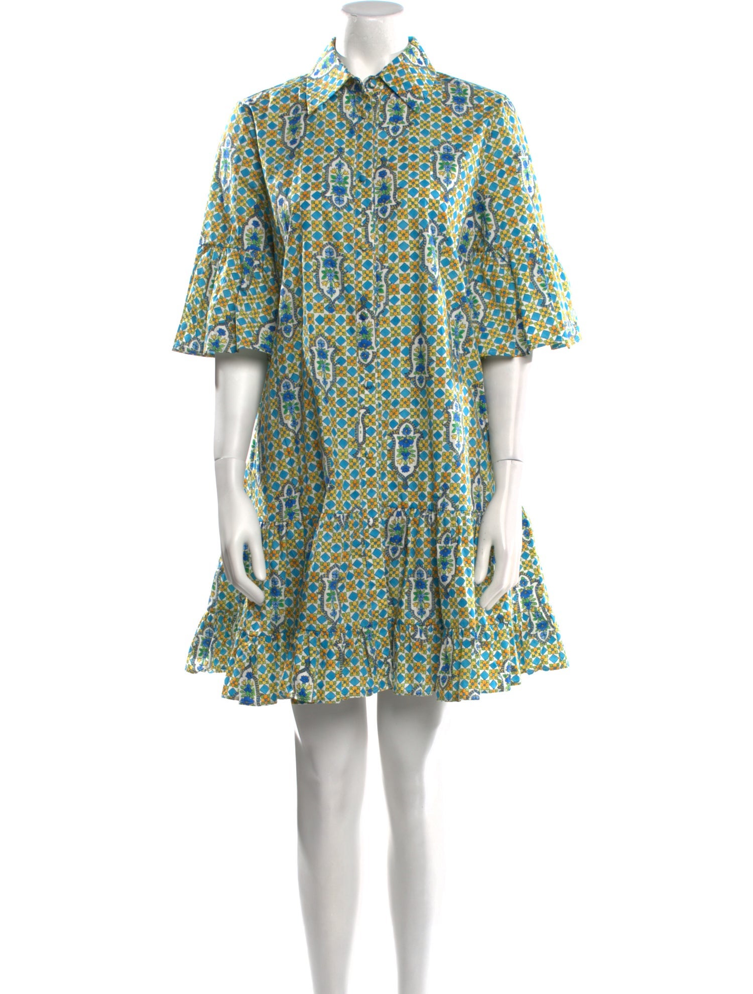 La DoubleJ Floral Print Mini Dress