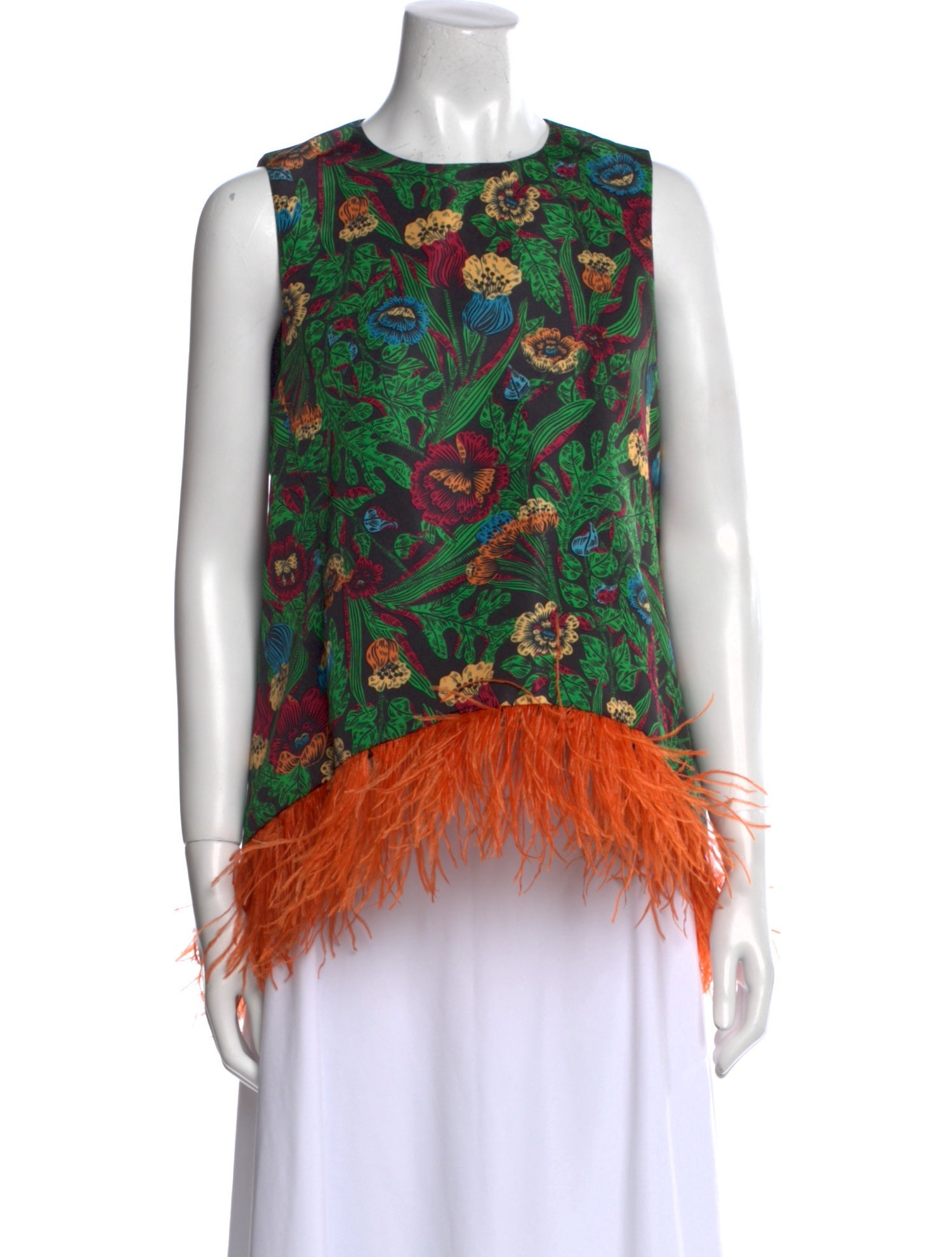 La DoubleJ Floral Print Crew Neck Blouse