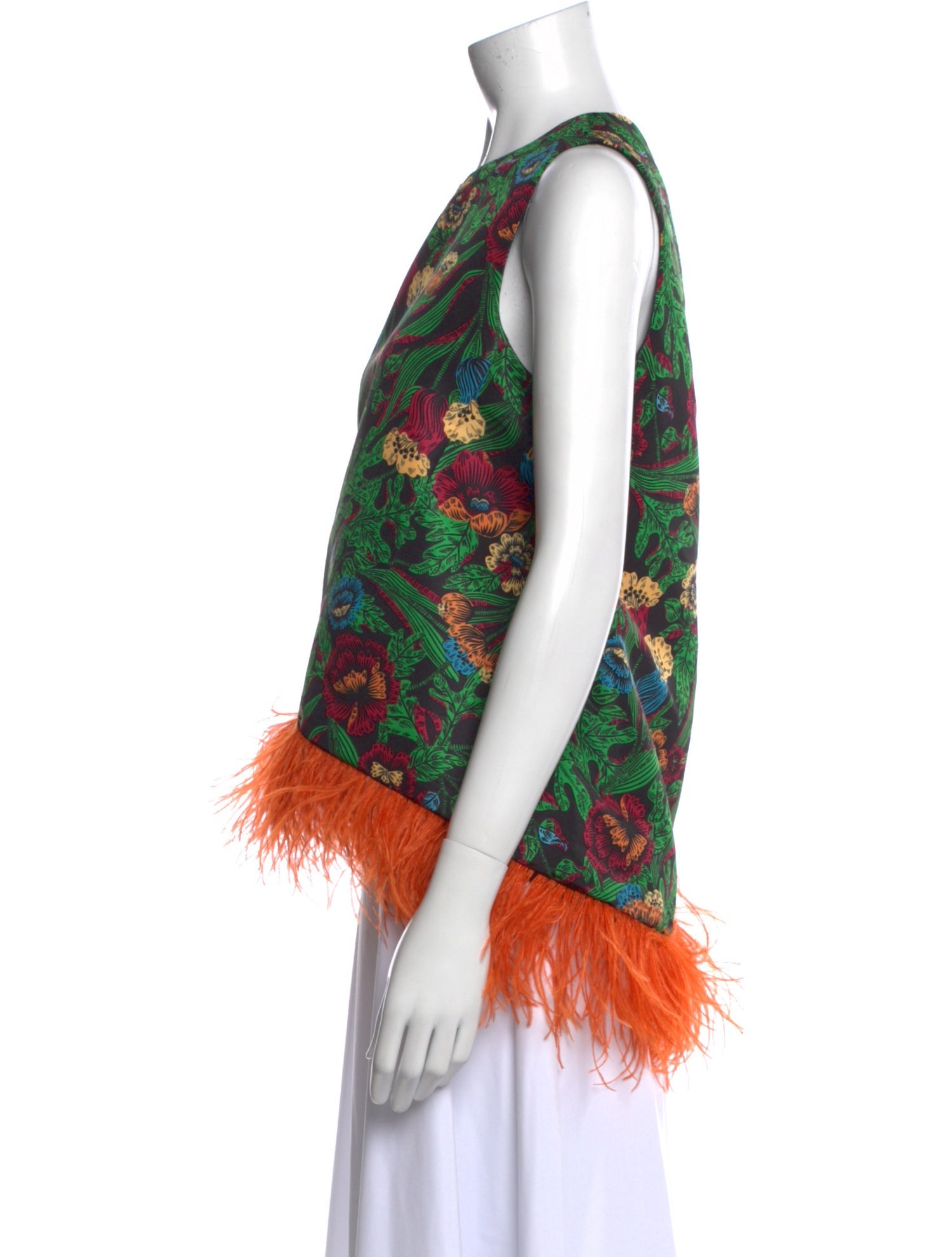 La DoubleJ Floral Print Crew Neck Blouse