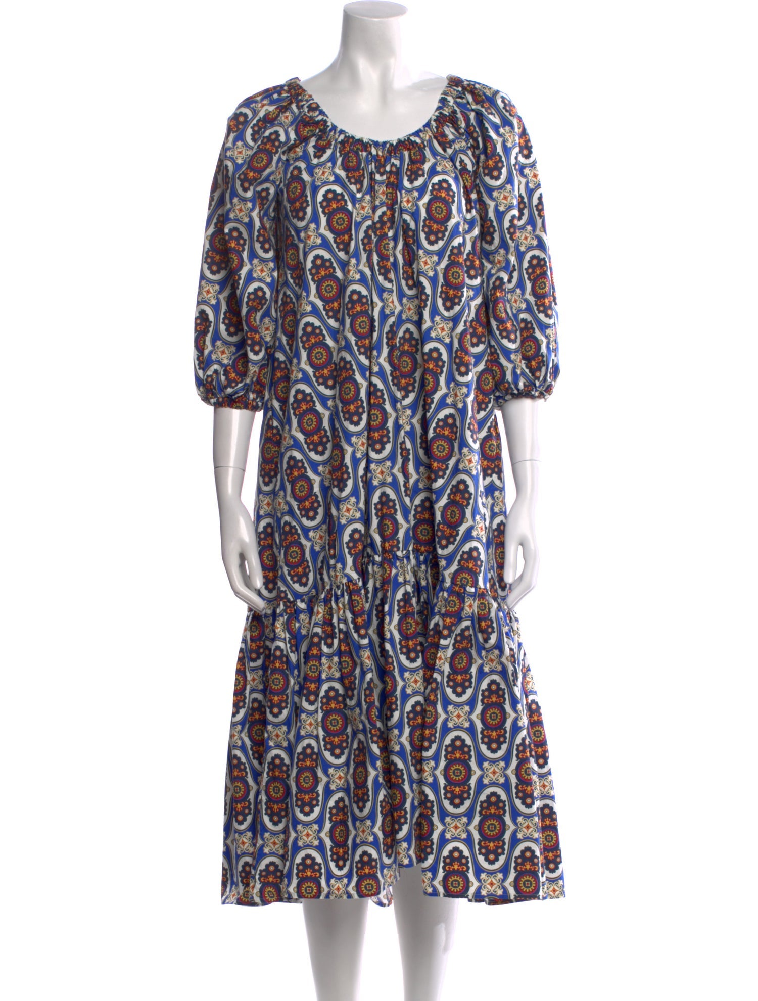 La DoubleJ Printed Midi Length Dress