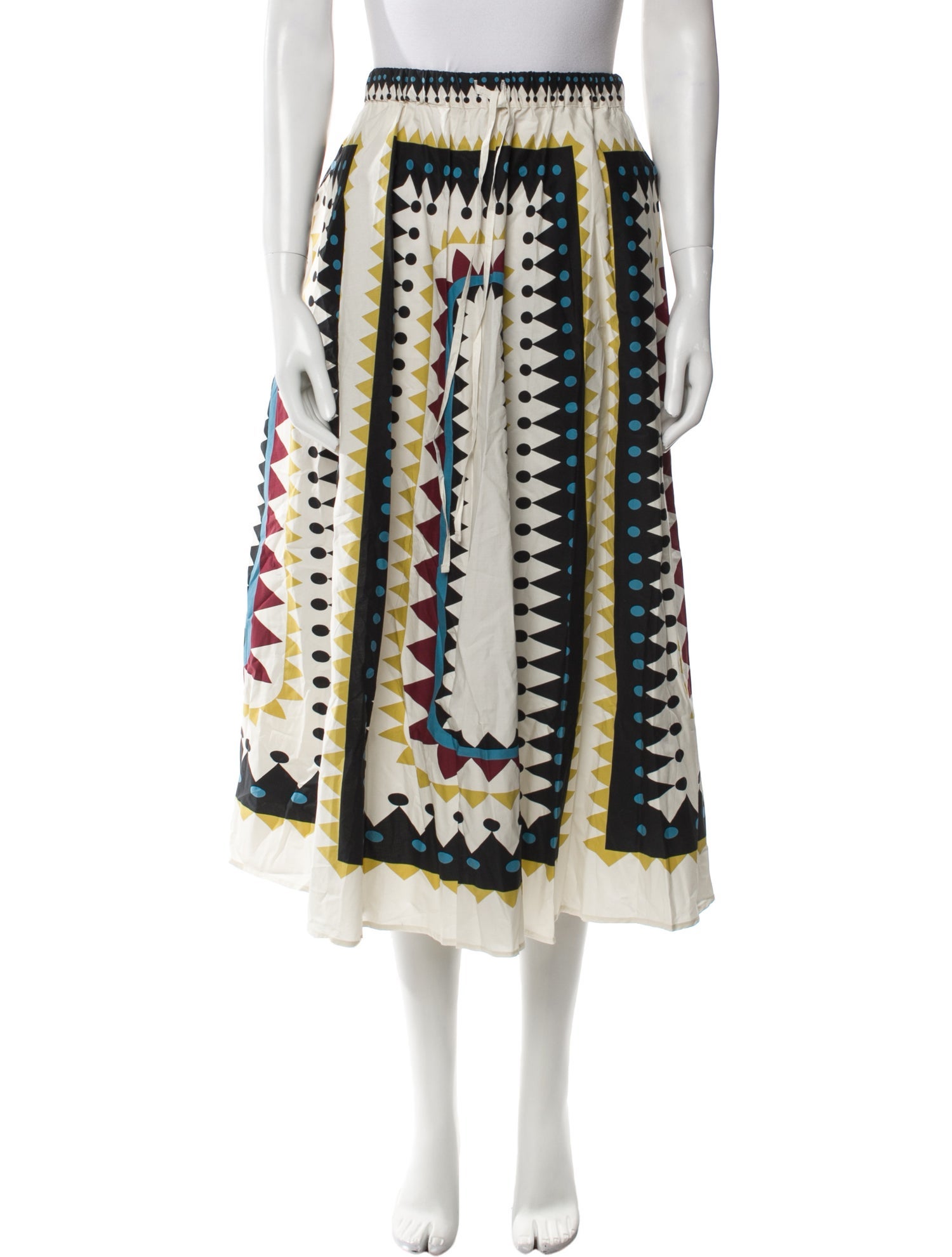 La DoubleJ Printed Midi Length Skirt