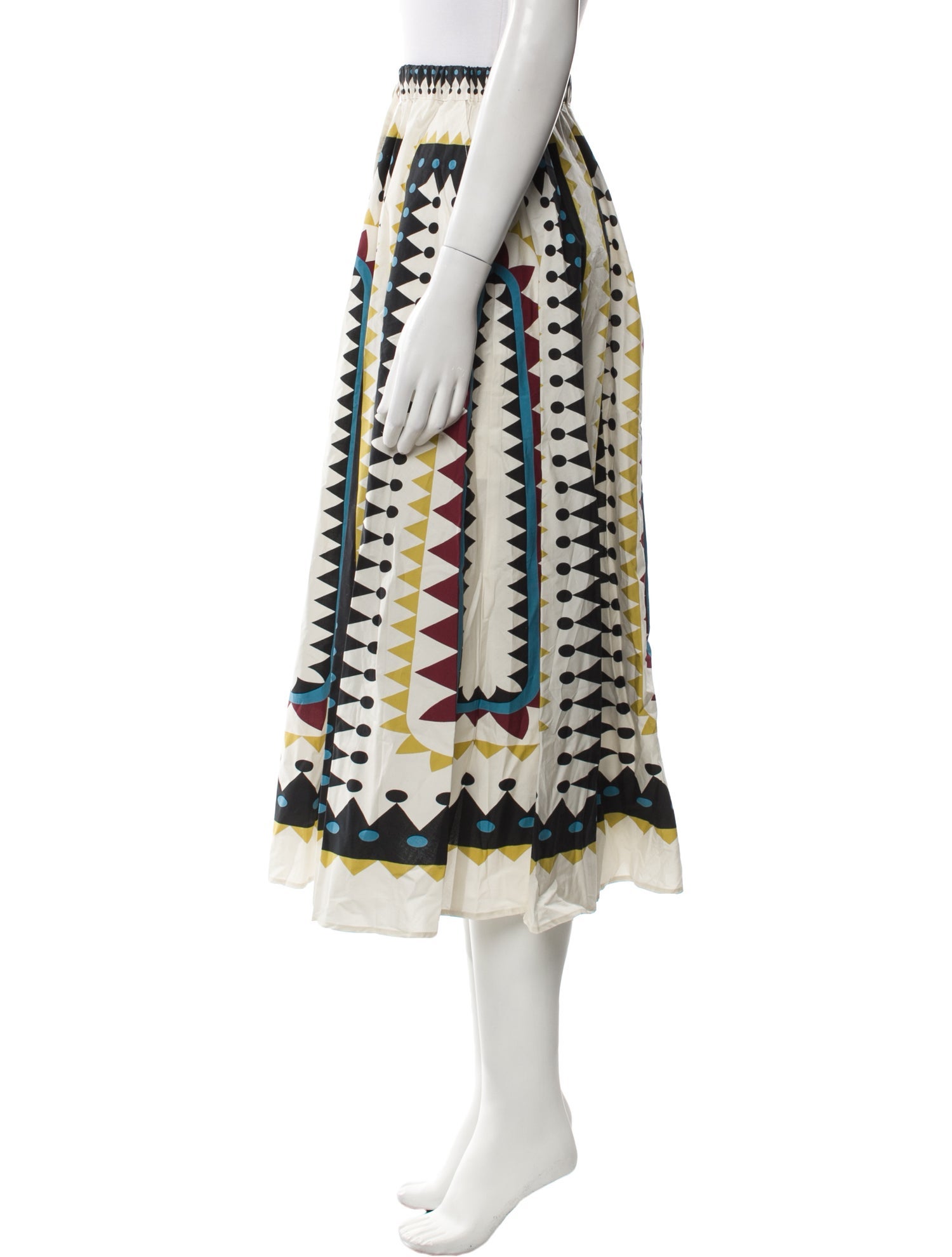 La DoubleJ Printed Midi Length Skirt