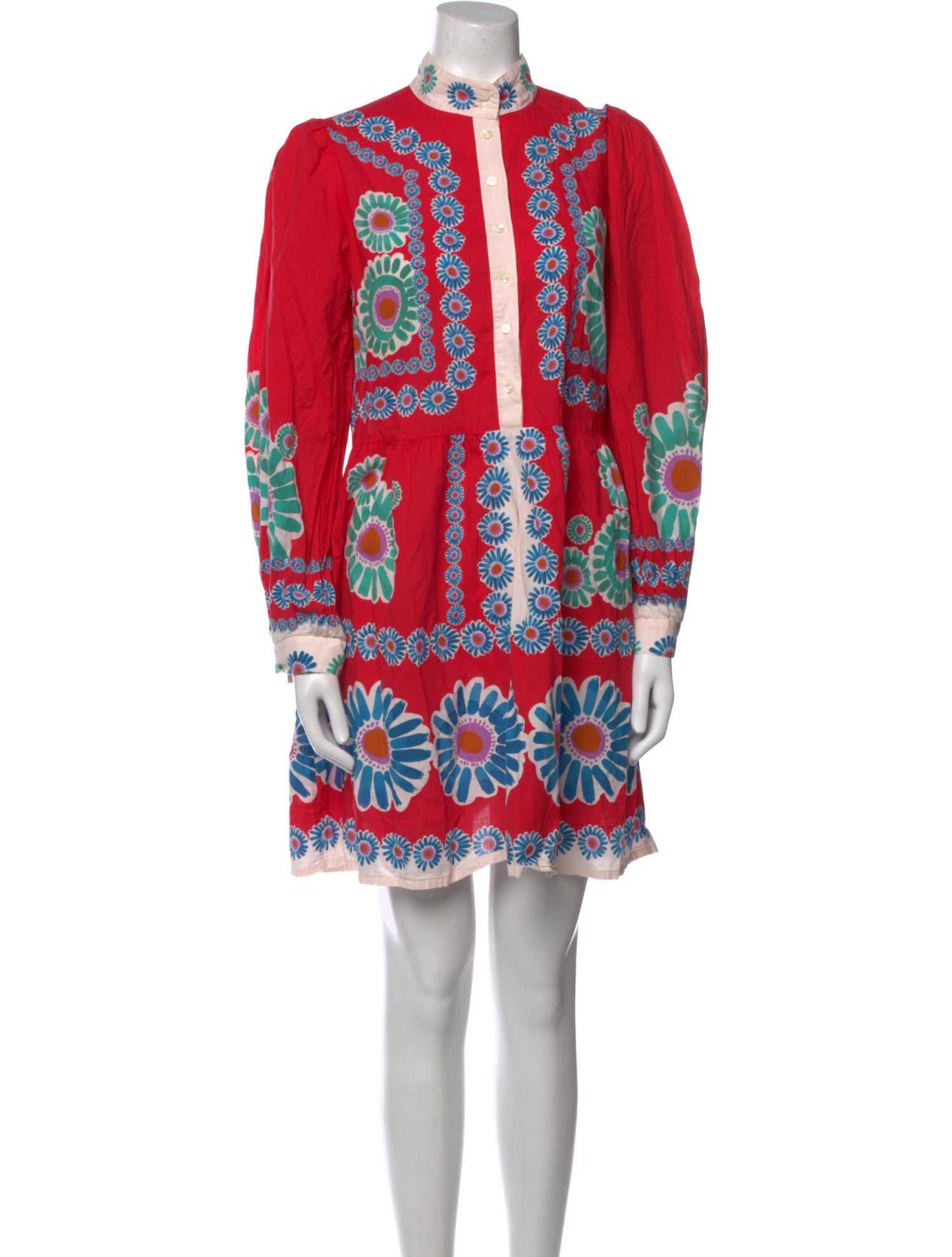 La DoubleJ Floral Print Mini Dress