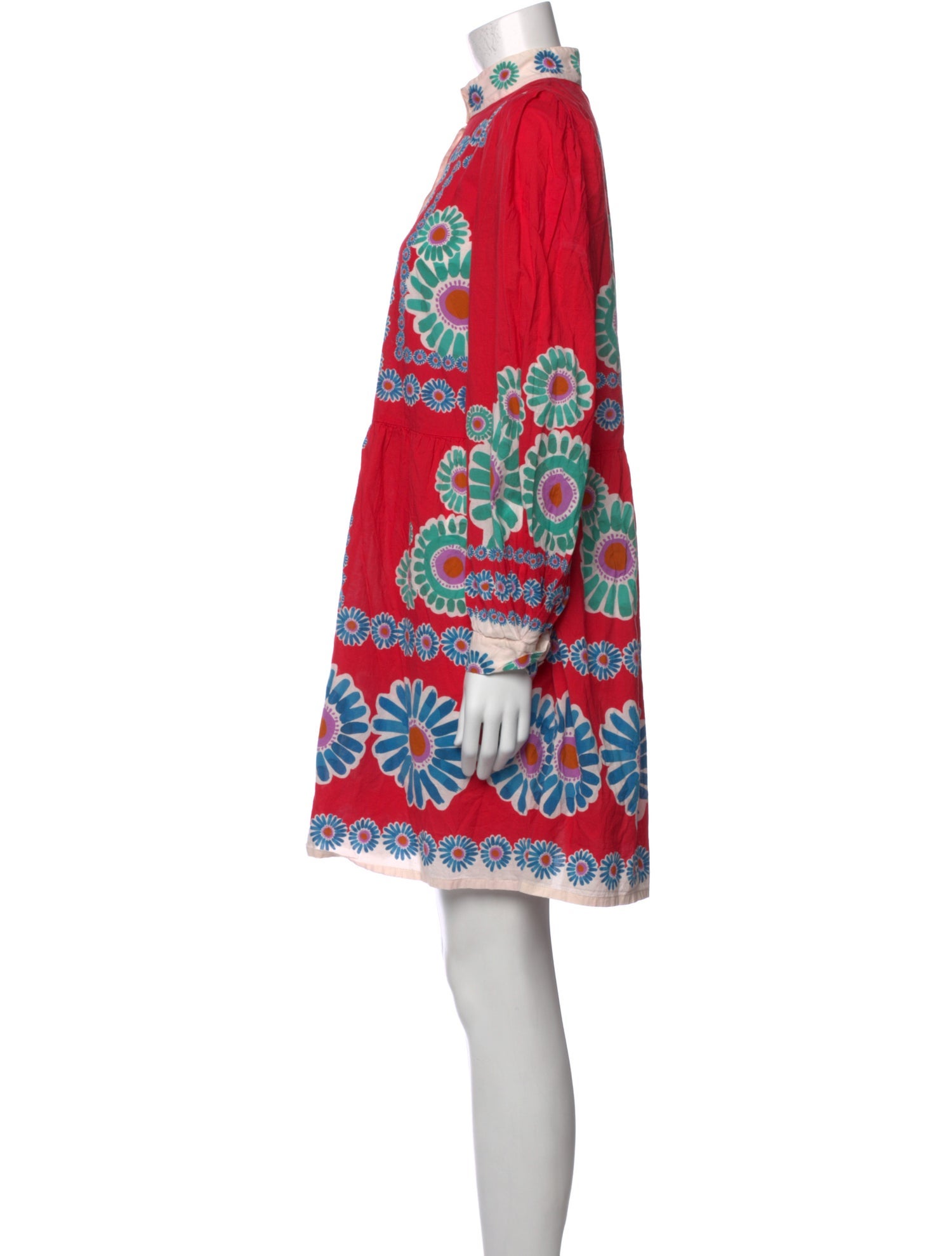 La DoubleJ Floral Print Mini Dress