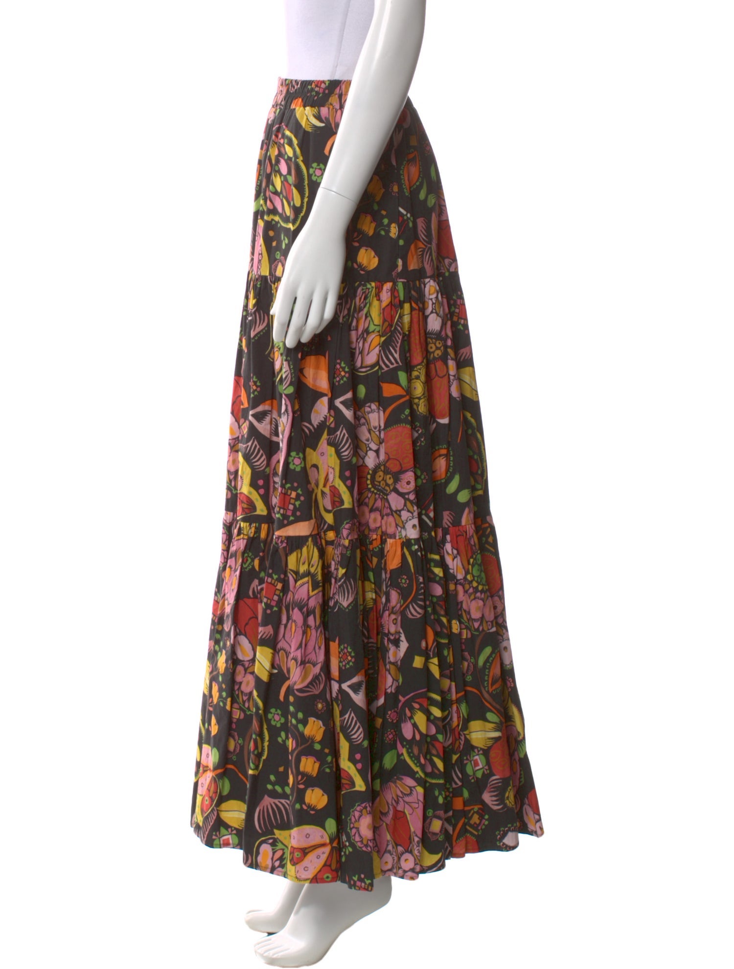 La DoubleJ Printed Midi Length Skirt