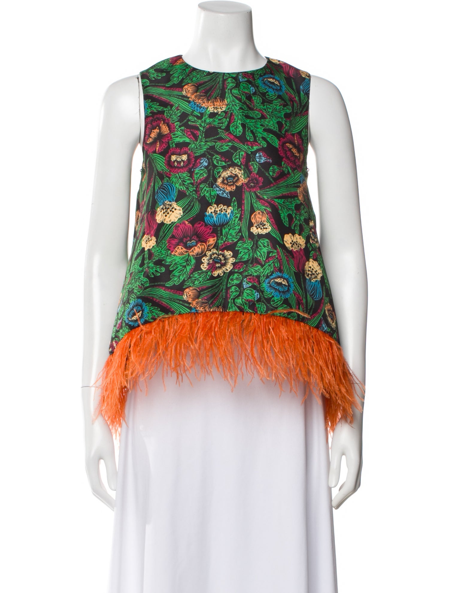 La DoubleJ Floral Print Crew Neck Top