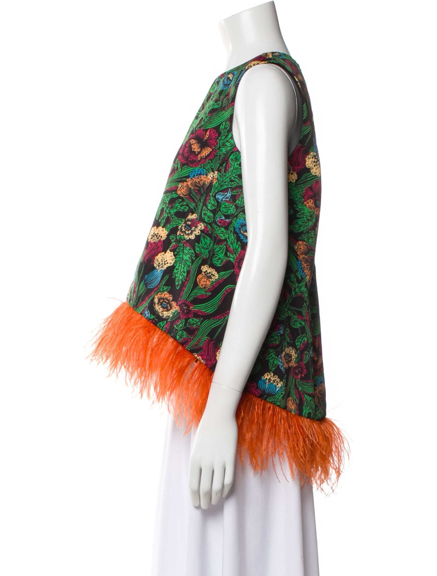 La DoubleJ Floral Print Crew Neck Top