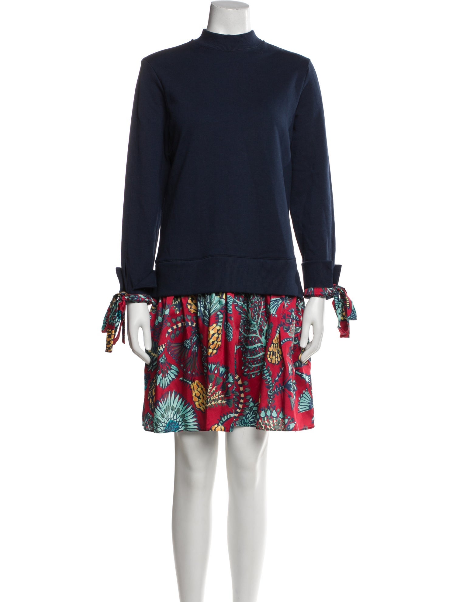 La DoubleJ Mock Neck Mini Dress