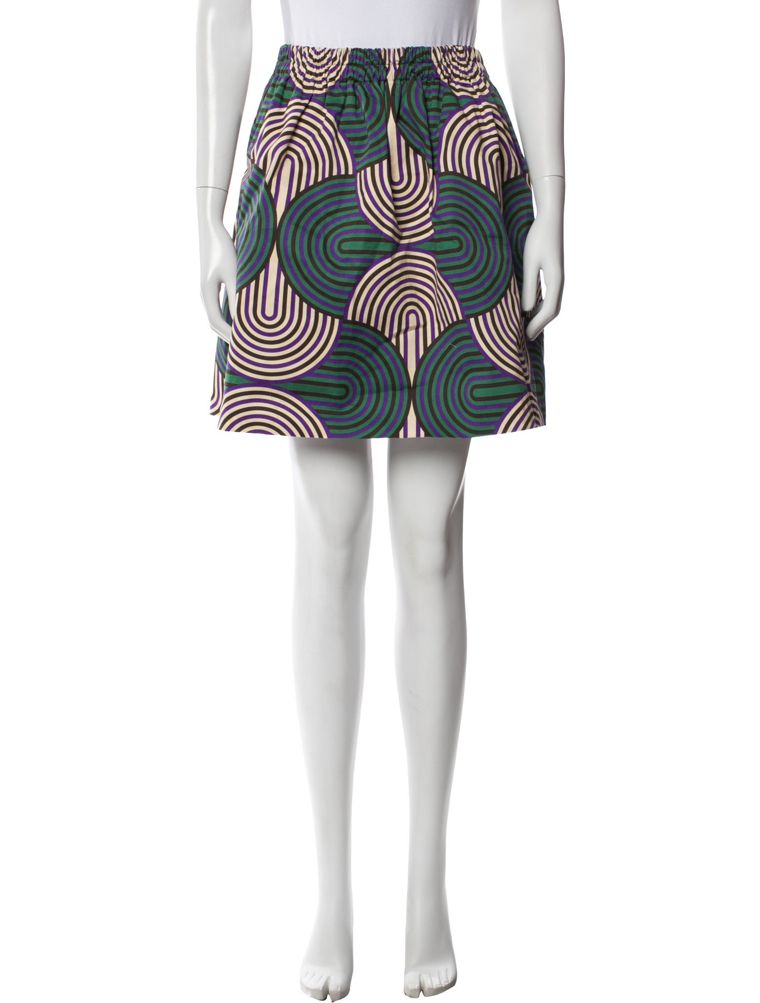 La DoubleJ Printed Mini Skirt