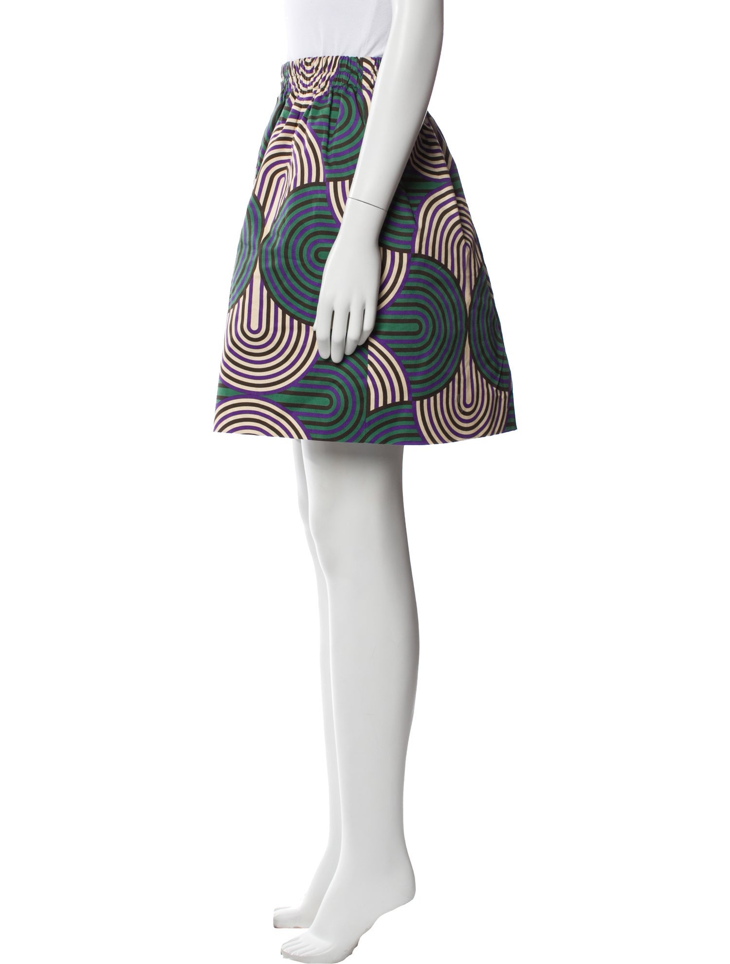 La DoubleJ Printed Mini Skirt