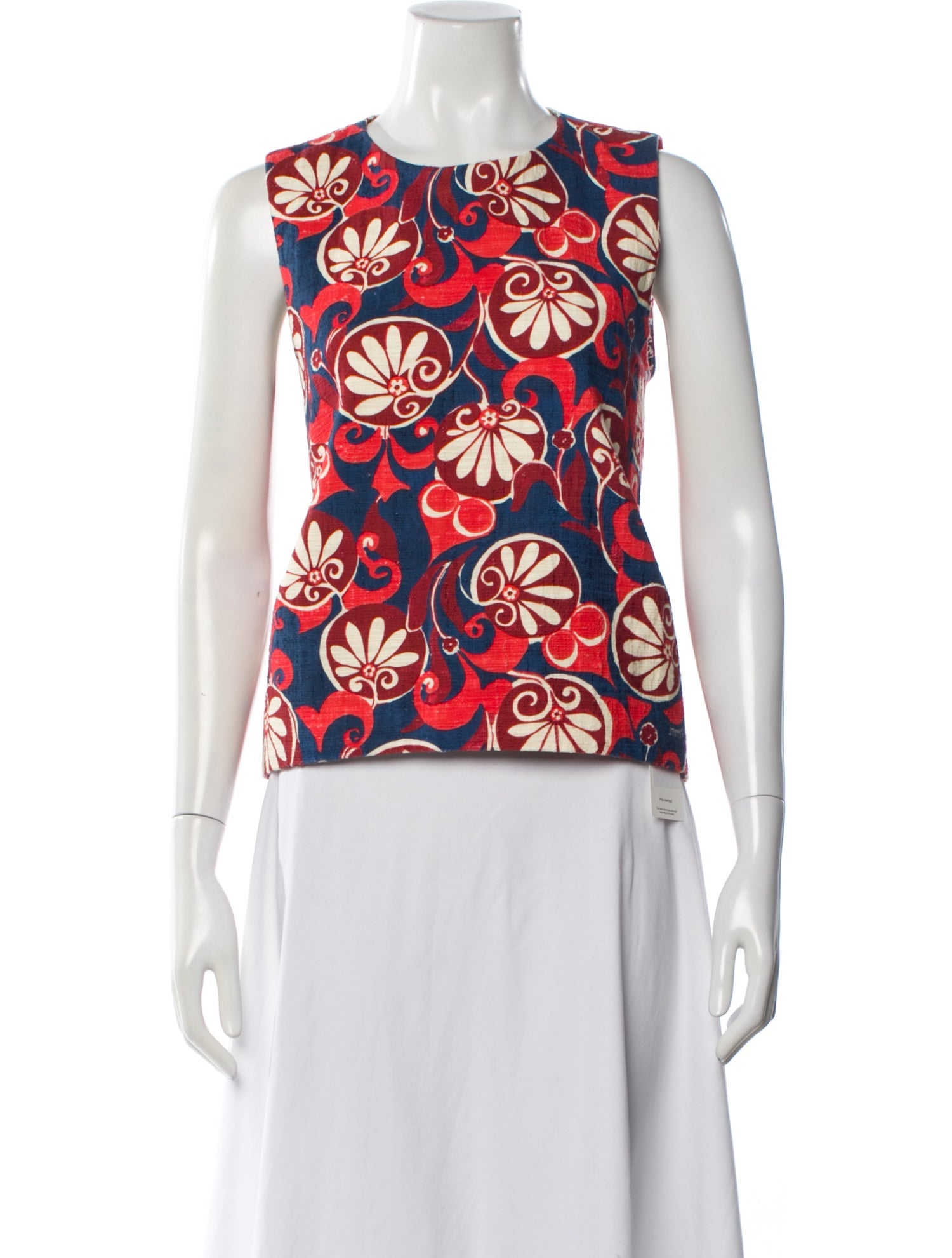 La DoubleJ Floral Print Crew Neck Top