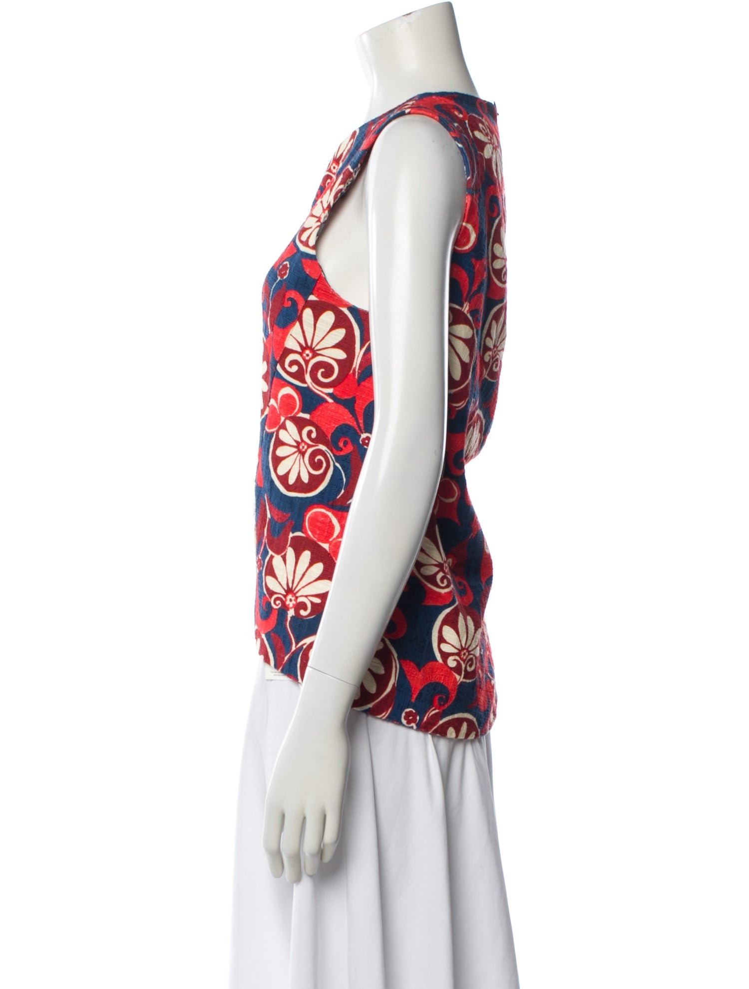 La DoubleJ Floral Print Crew Neck Top