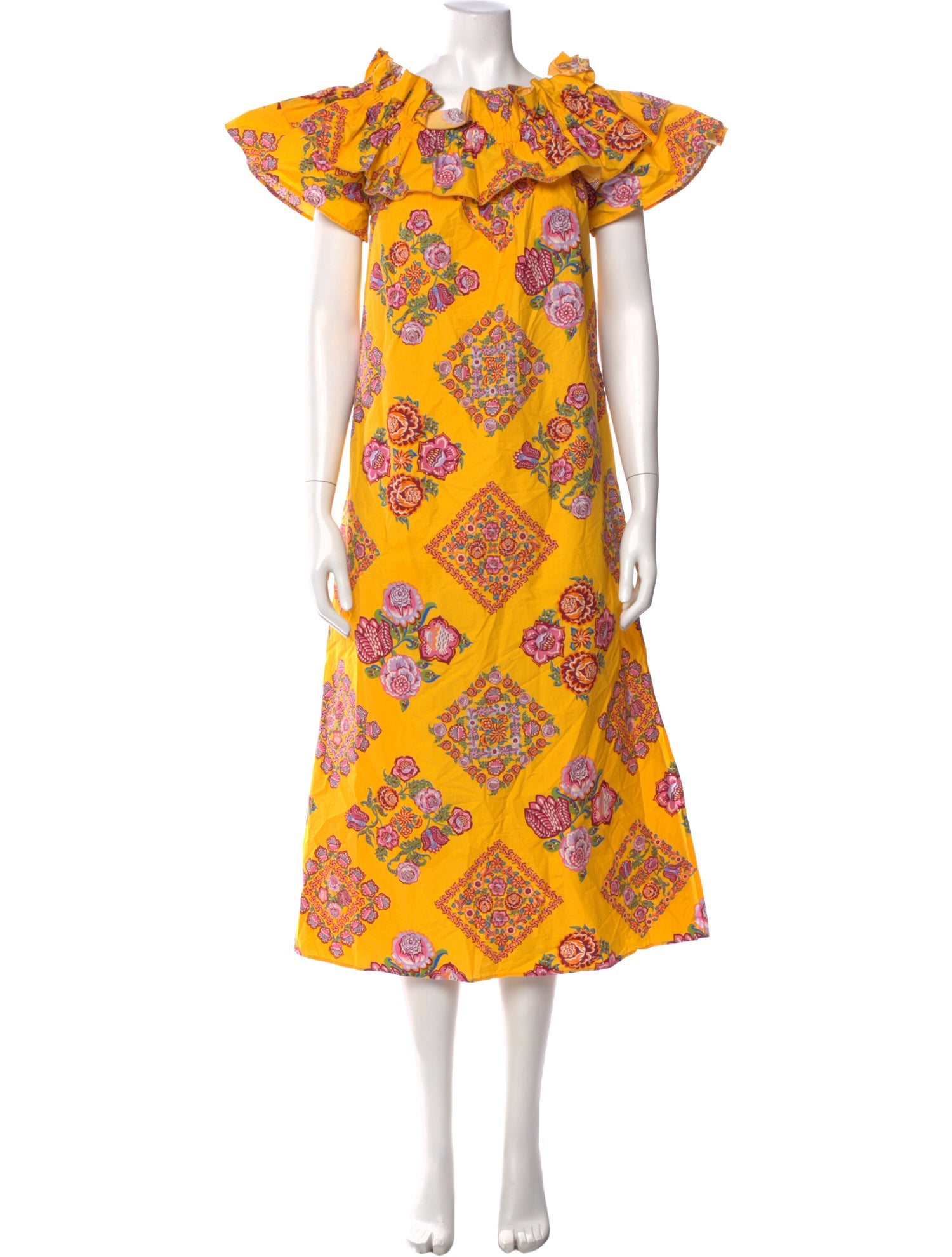 La DoubleJ Printed Midi Length Dress