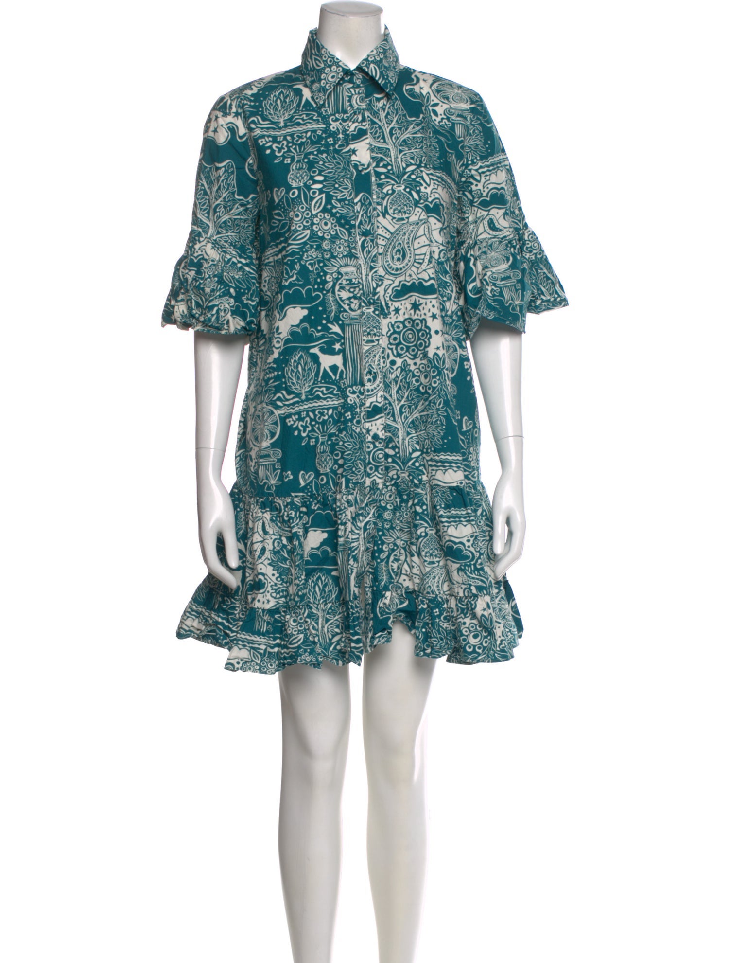 La DoubleJ Paisley Print Mini Dress