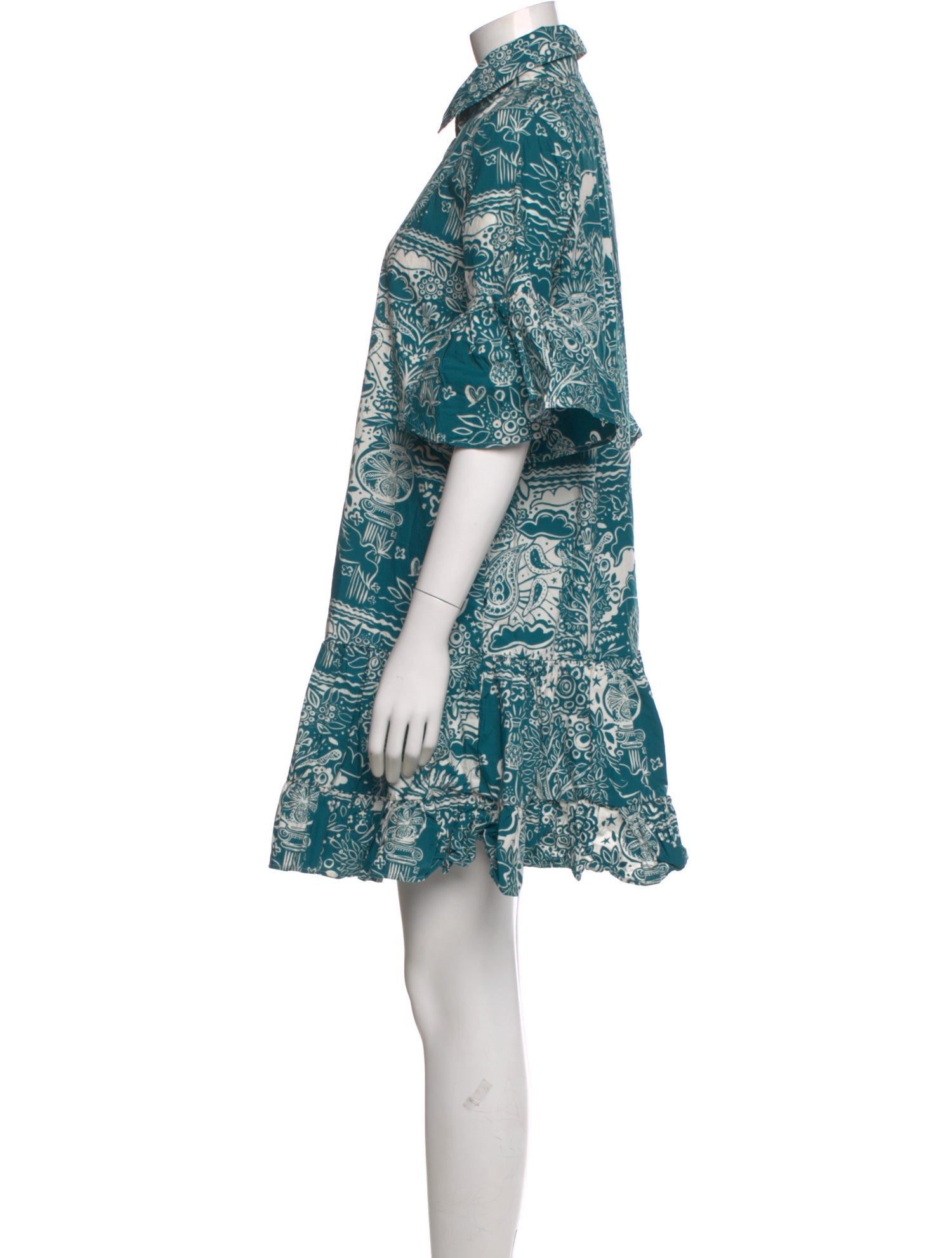 La DoubleJ Paisley Print Mini Dress