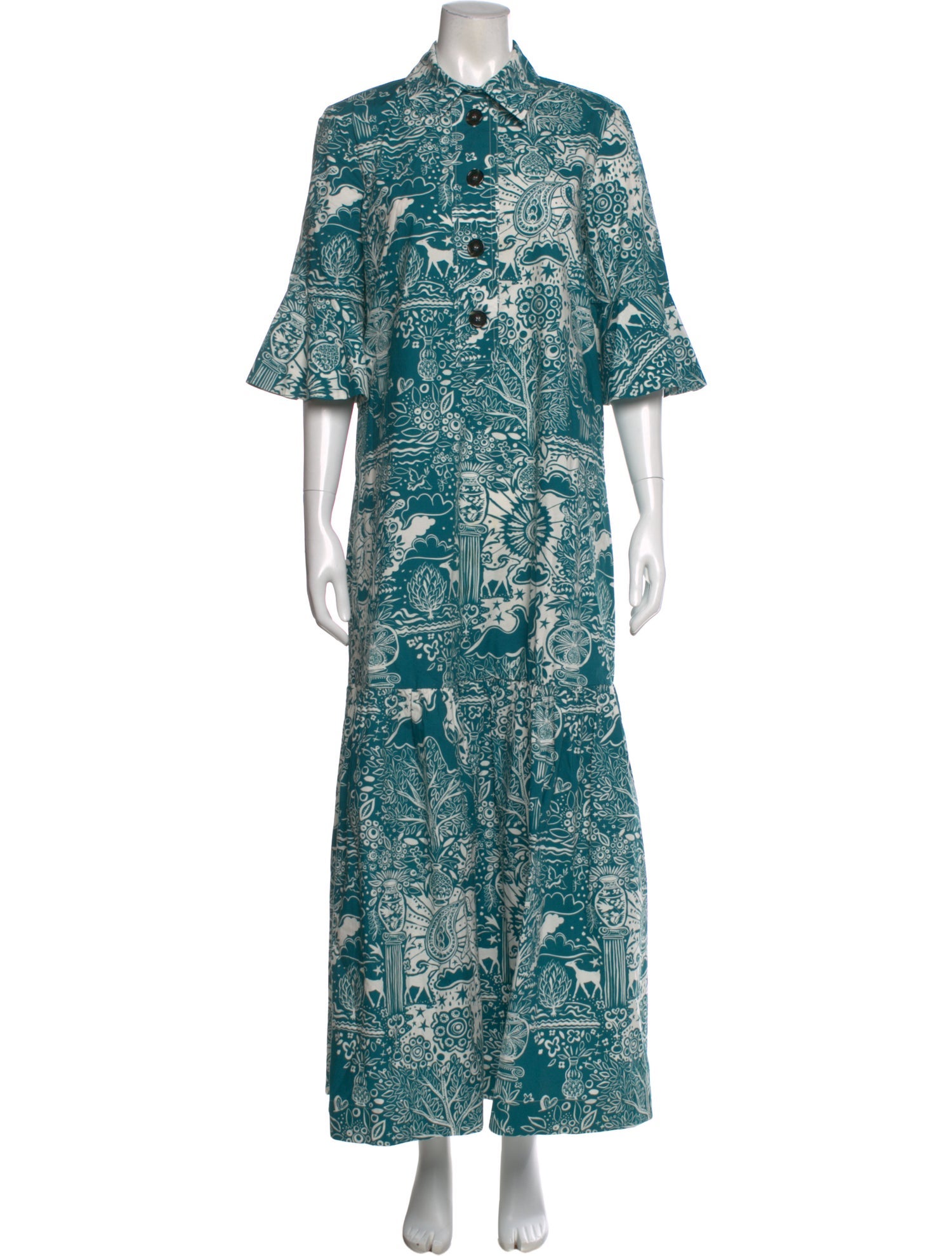 La DoubleJ Paisley Print Long Dress