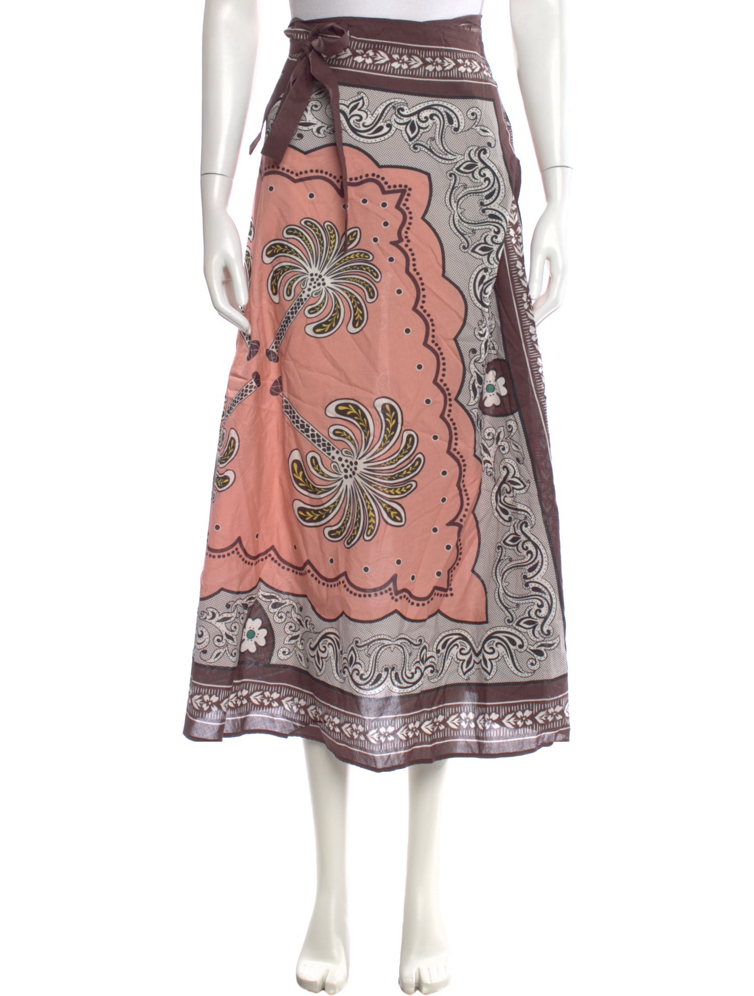 La DoubleJ Printed Midi Length Skirt