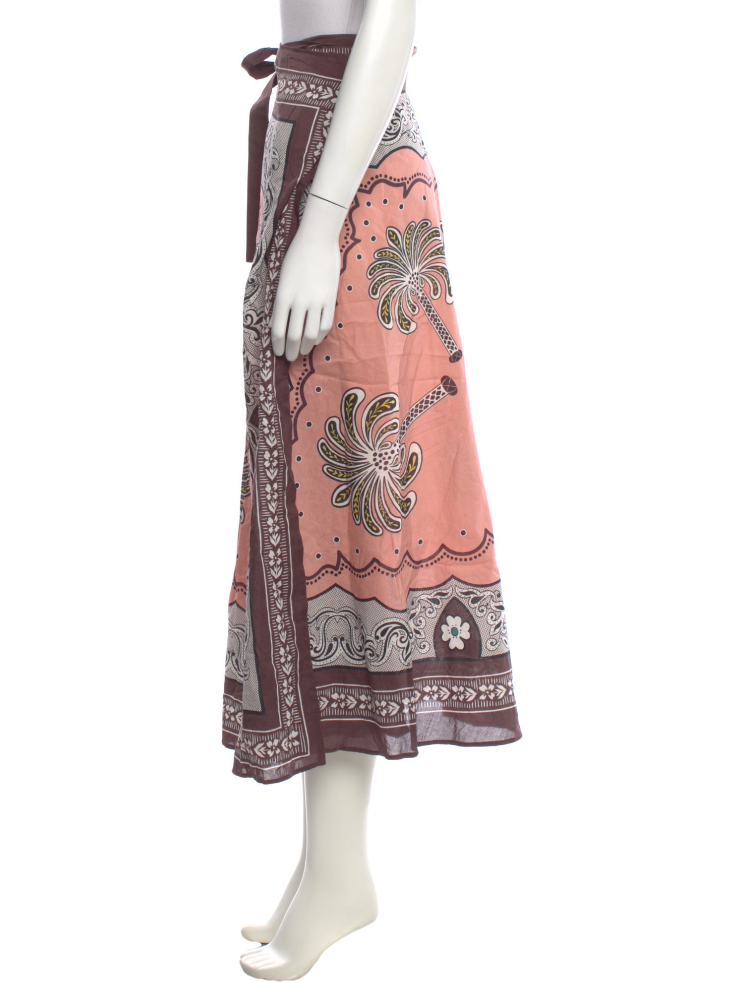 La DoubleJ Printed Midi Length Skirt