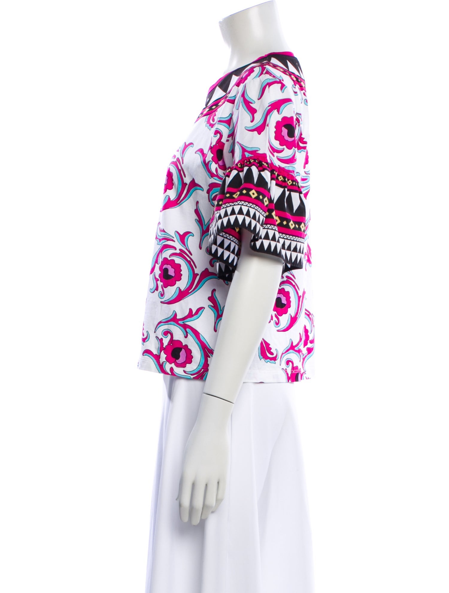 La DoubleJ Printed Crew Neck Top