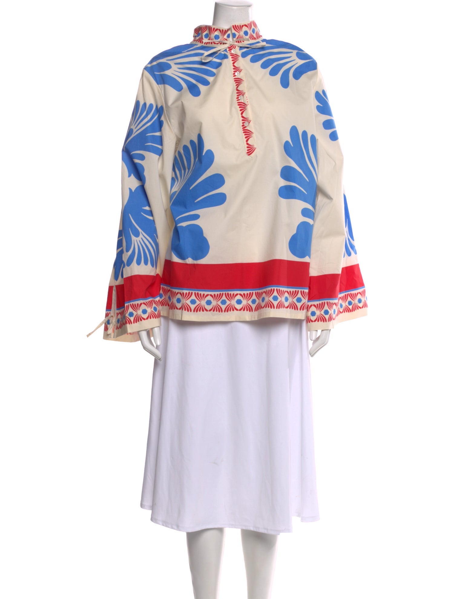La DoubleJ Printed Long Sleeve Blouse