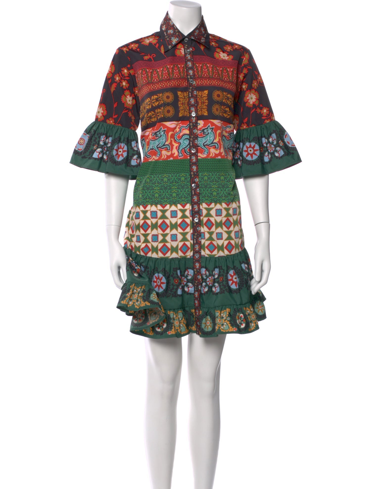 La DoubleJ Printed Mini Dress
