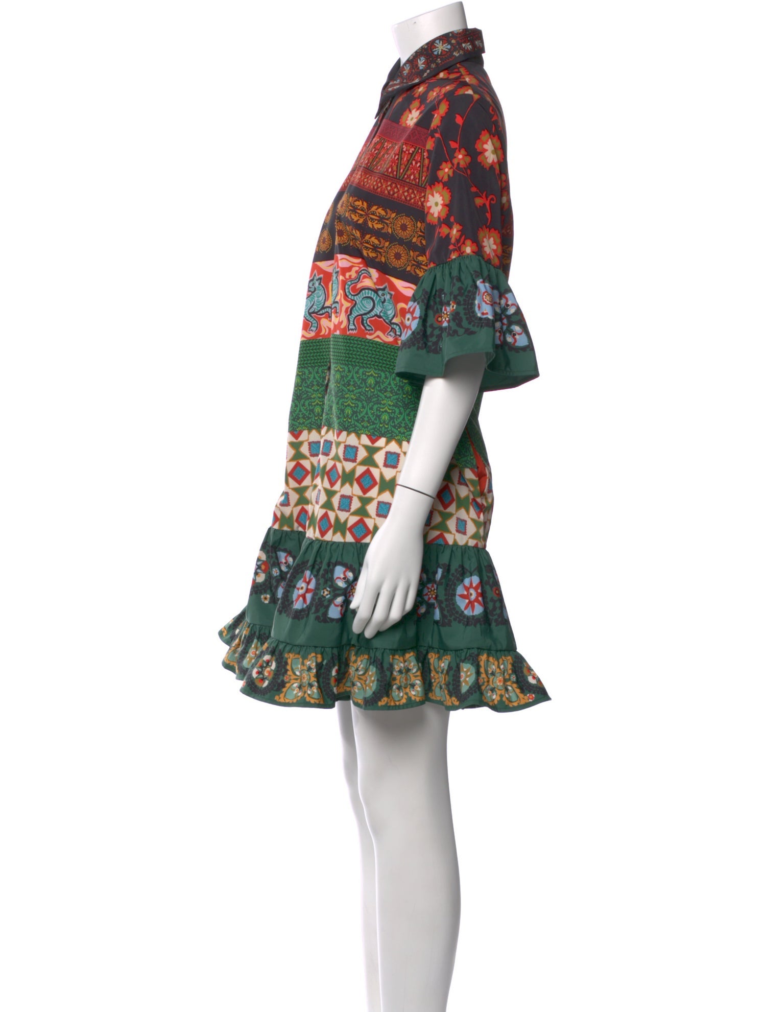 La DoubleJ Printed Mini Dress