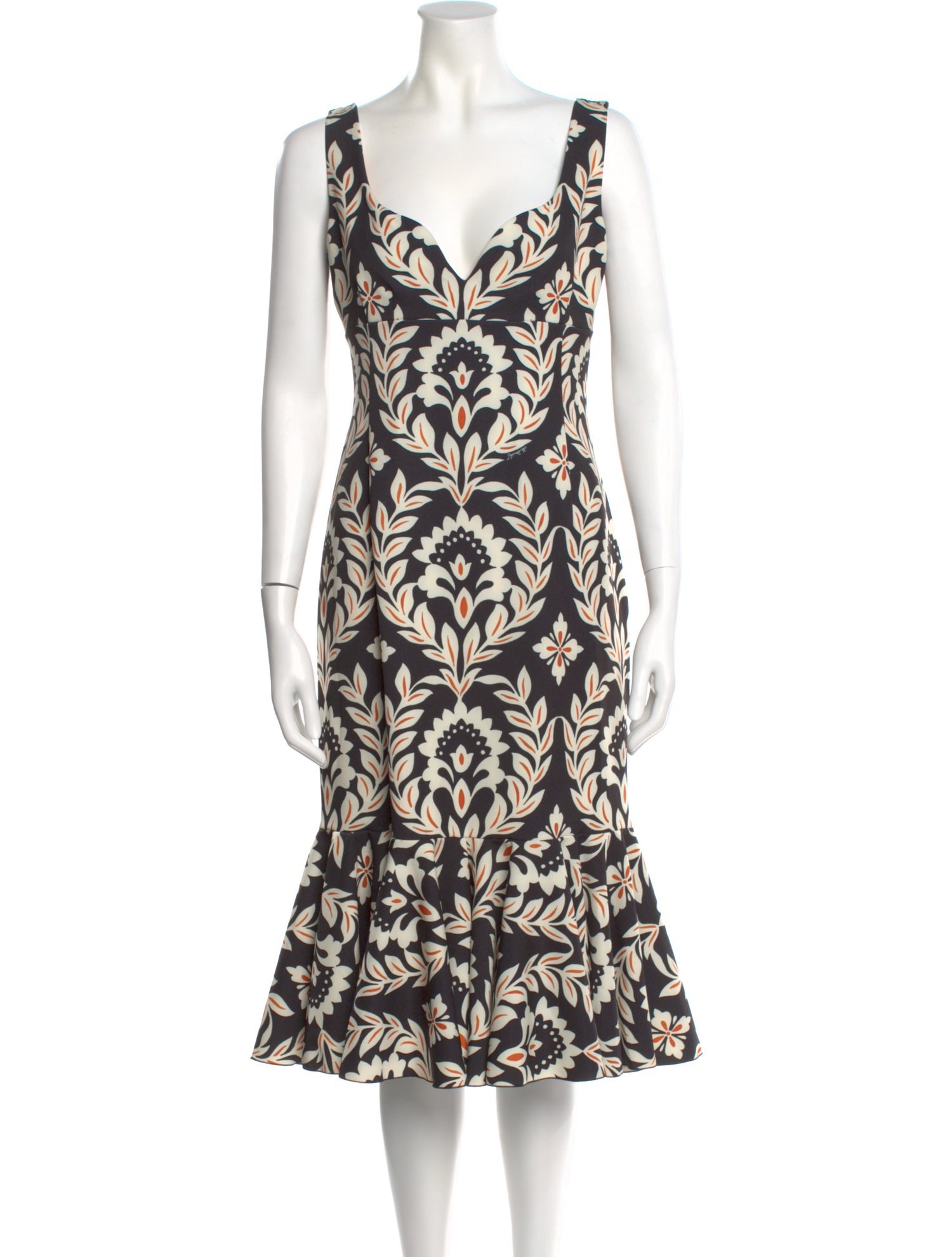La DoubleJ Printed Midi Length Dress w/ Tags